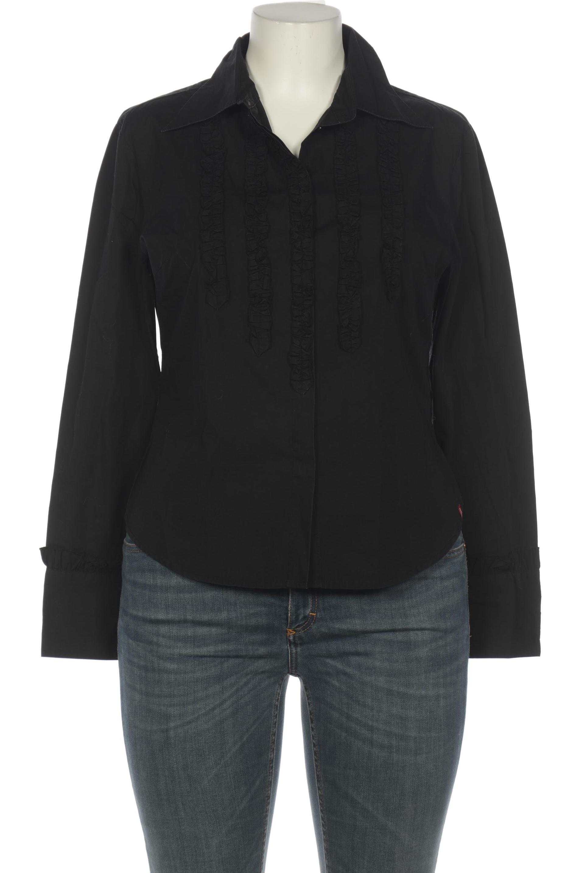 

edc by Esprit Damen Bluse, schwarz