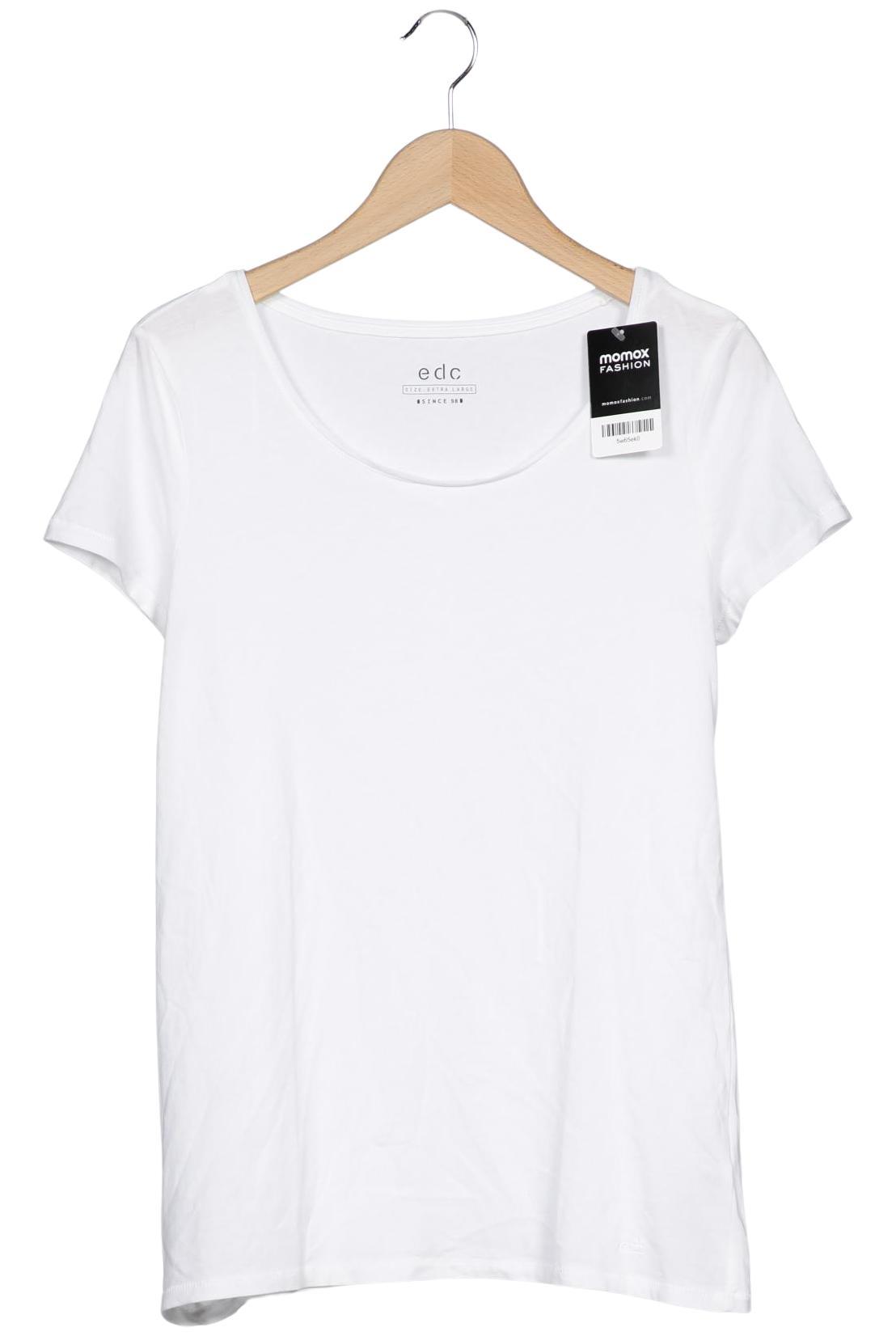 

edc by Esprit Damen T-Shirt, weiß, Gr. 44