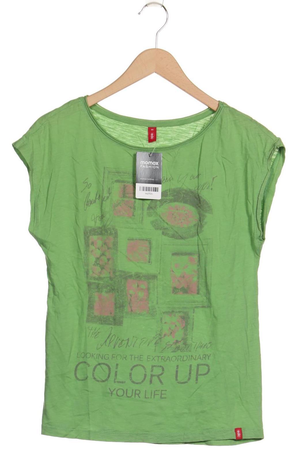 

edc by Esprit Damen T-Shirt, hellgrün, Gr. 38