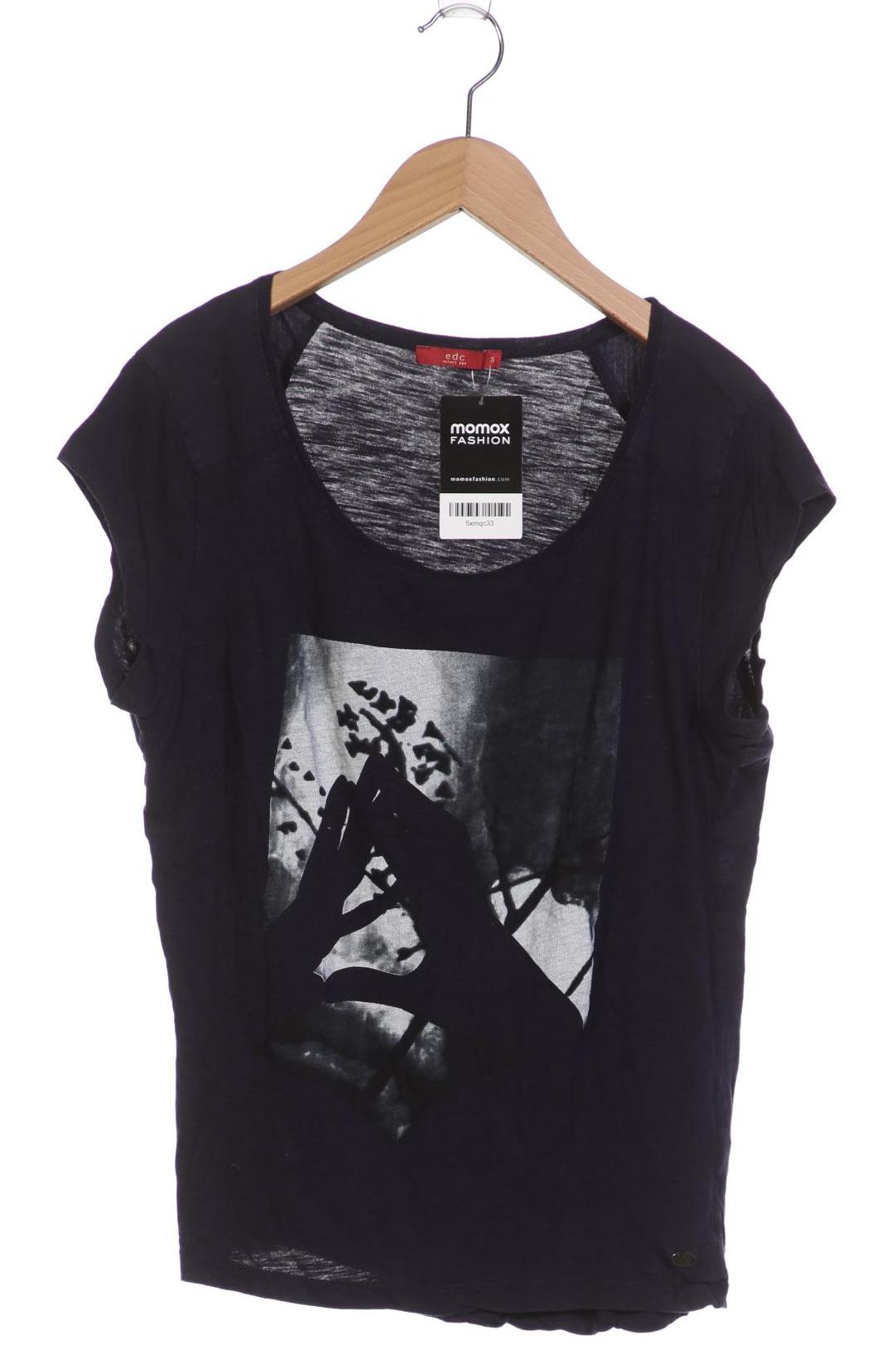 

edc by Esprit Damen T-Shirt, marineblau