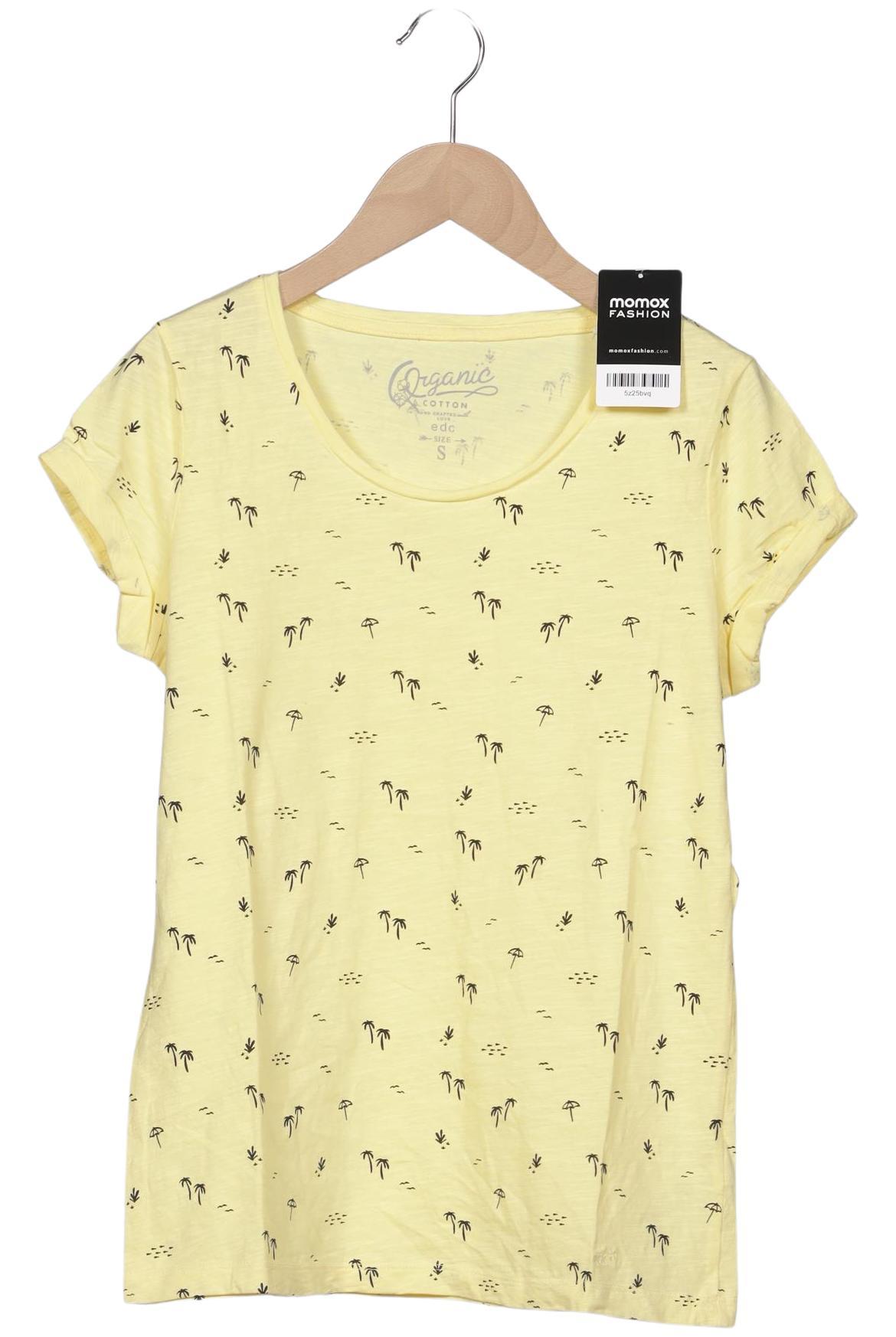 

edc by Esprit Damen T-Shirt, gelb, Gr. 36