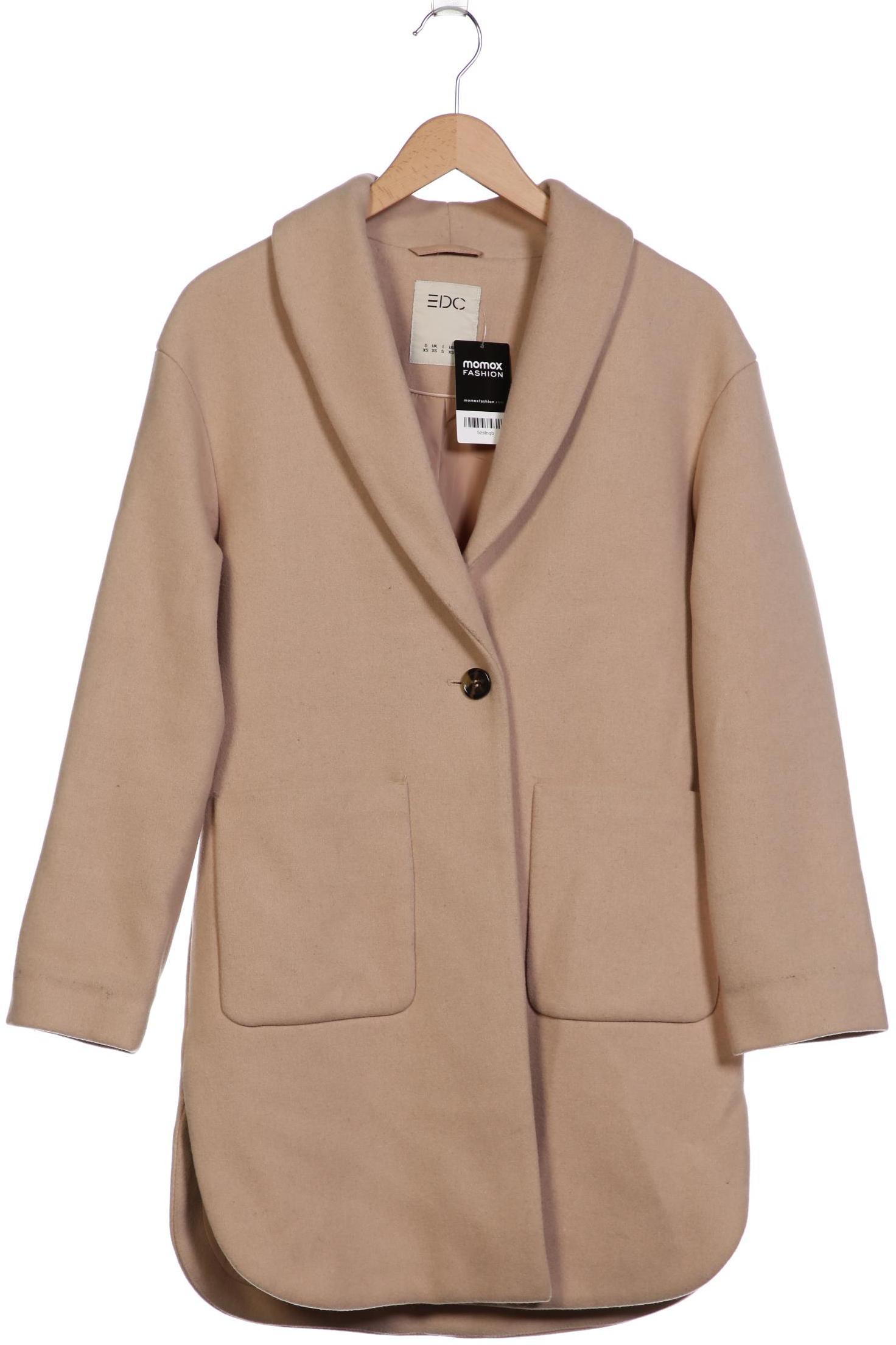

edc by Esprit Damen Mantel, beige, Gr. 34
