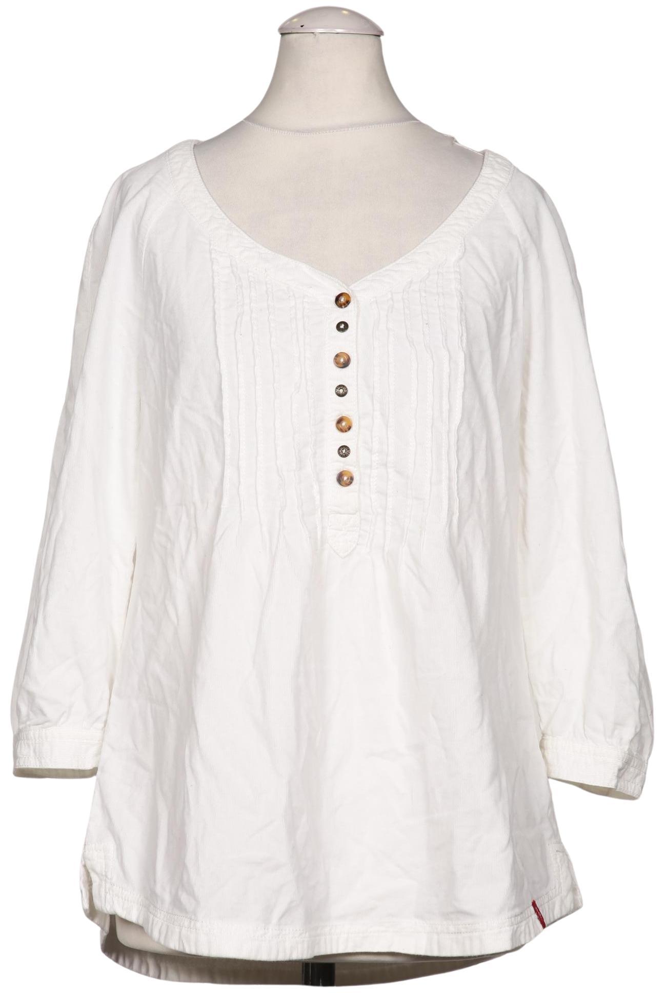 

edc by Esprit Damen Bluse, weiß, Gr. 34