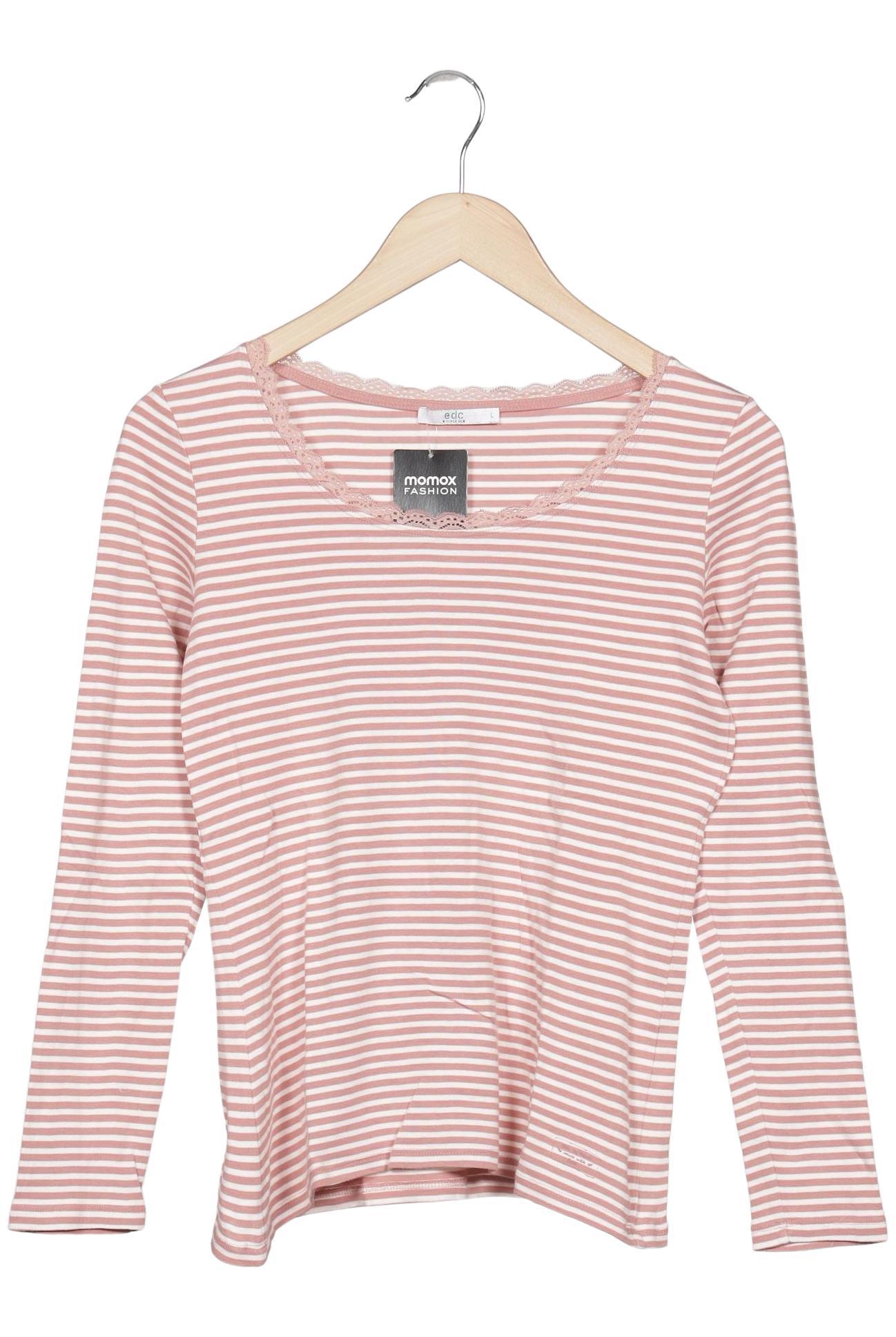 

edc by Esprit Damen Langarmshirt, mehrfarbig, Gr. 42