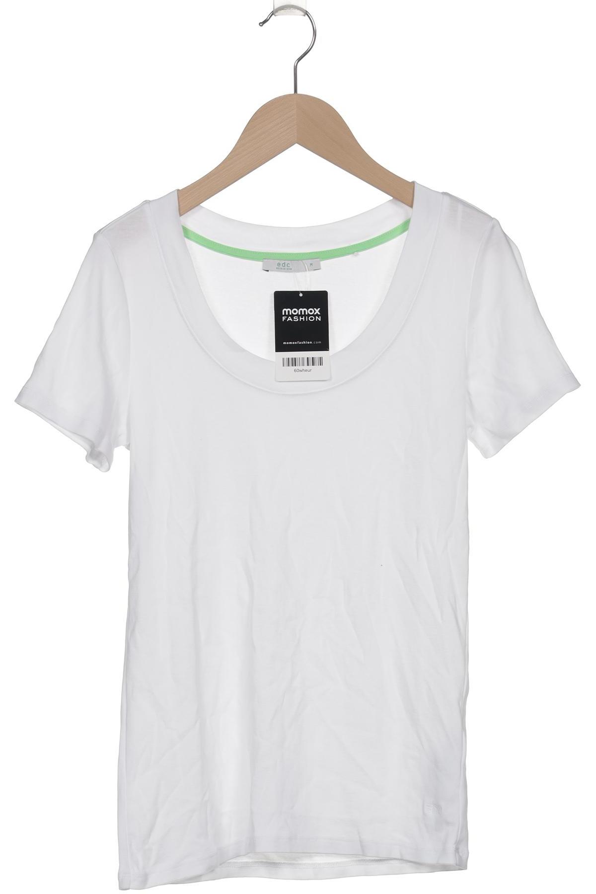 

edc by Esprit Damen T-Shirt, weiß, Gr. 38