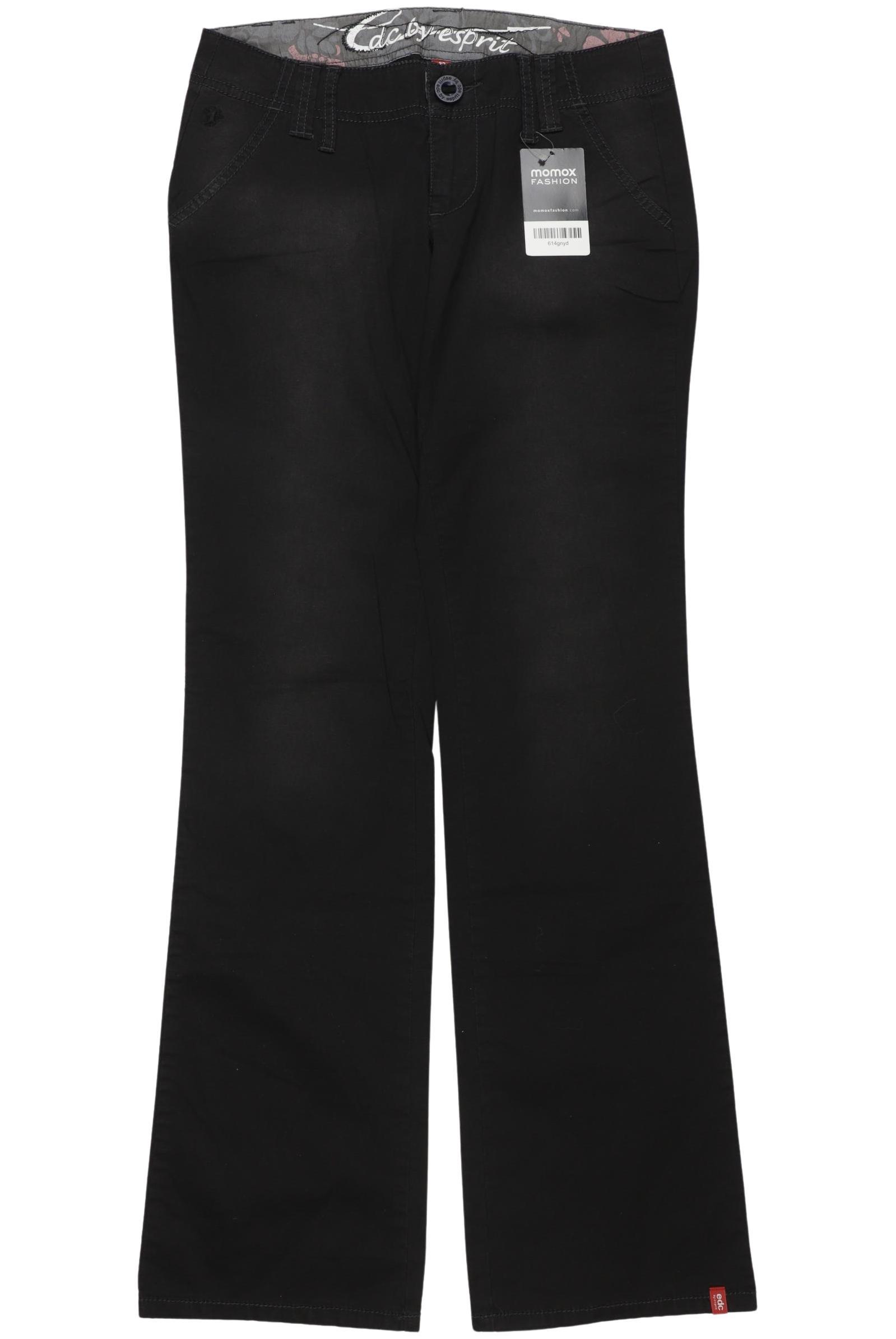 

edc by Esprit Damen Stoffhose, schwarz, Gr. 32