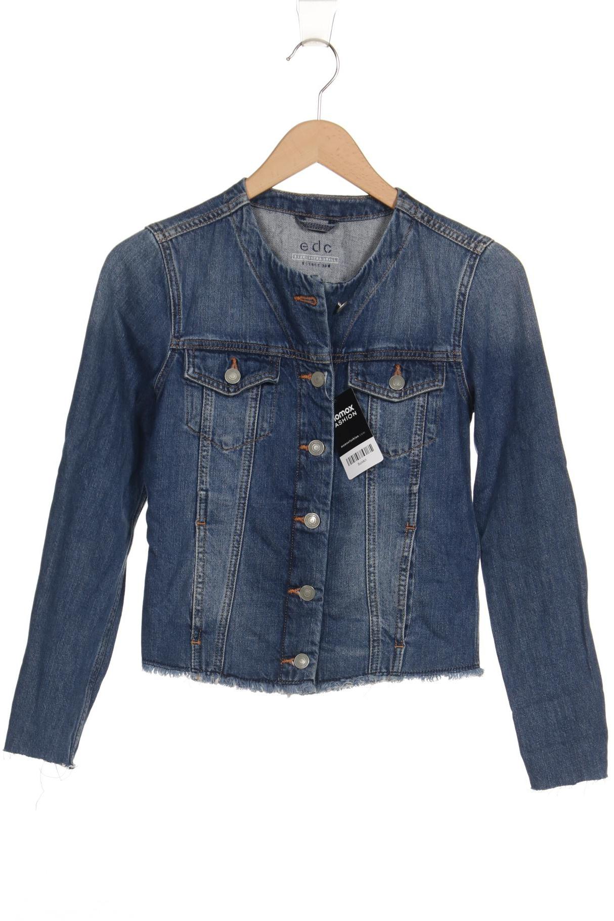 

edc by Esprit Damen Jacke, blau, Gr. 34