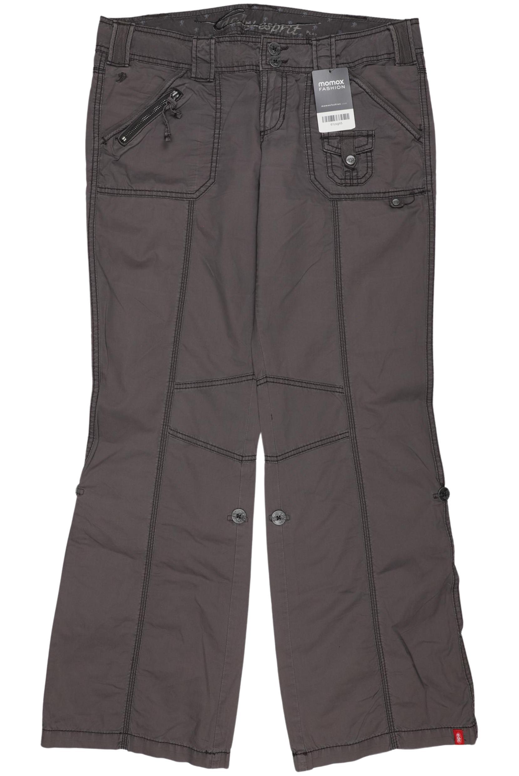 

edc by Esprit Damen Stoffhose, grau, Gr. 40