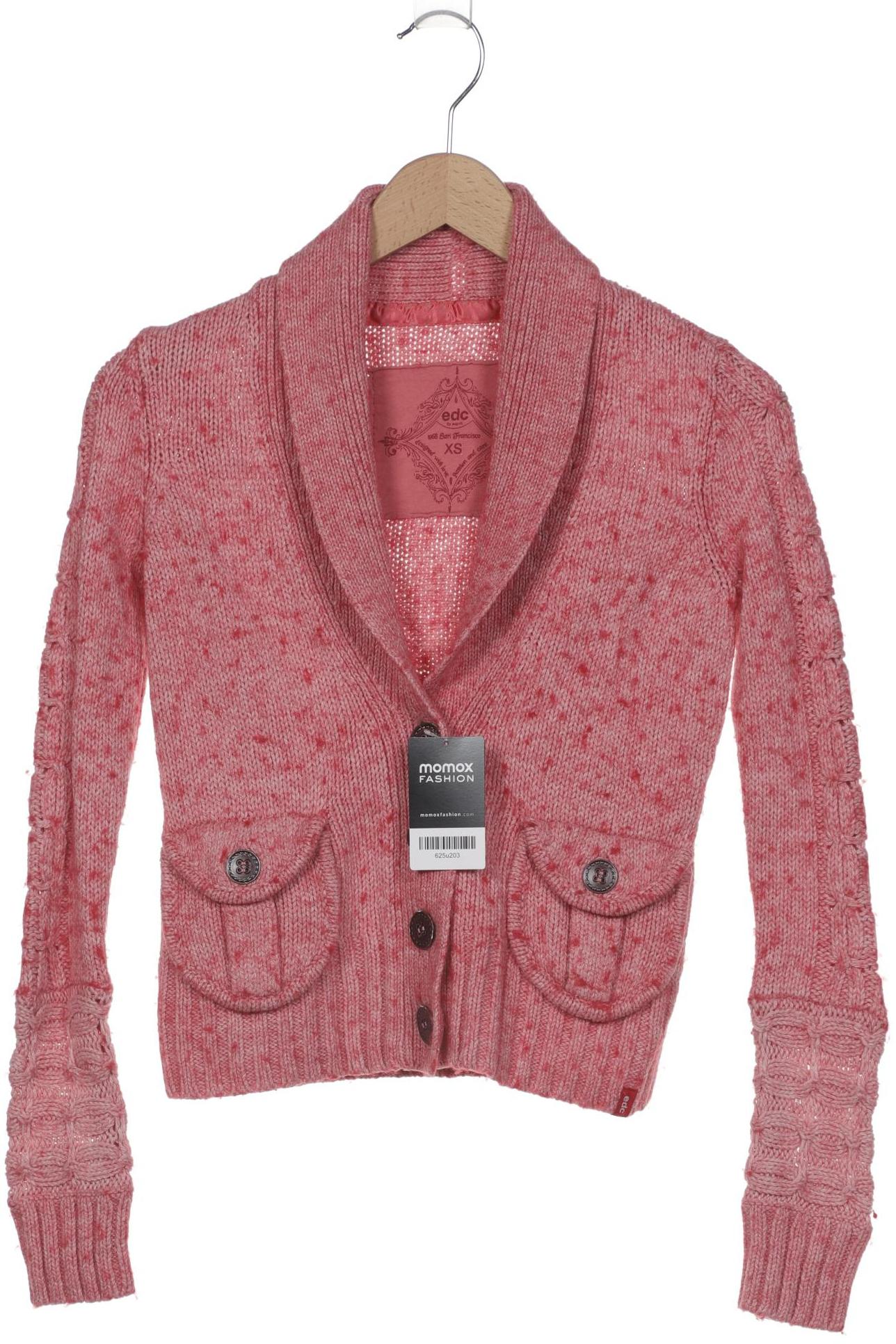 

edc by Esprit Damen Strickjacke, pink, Gr. 34