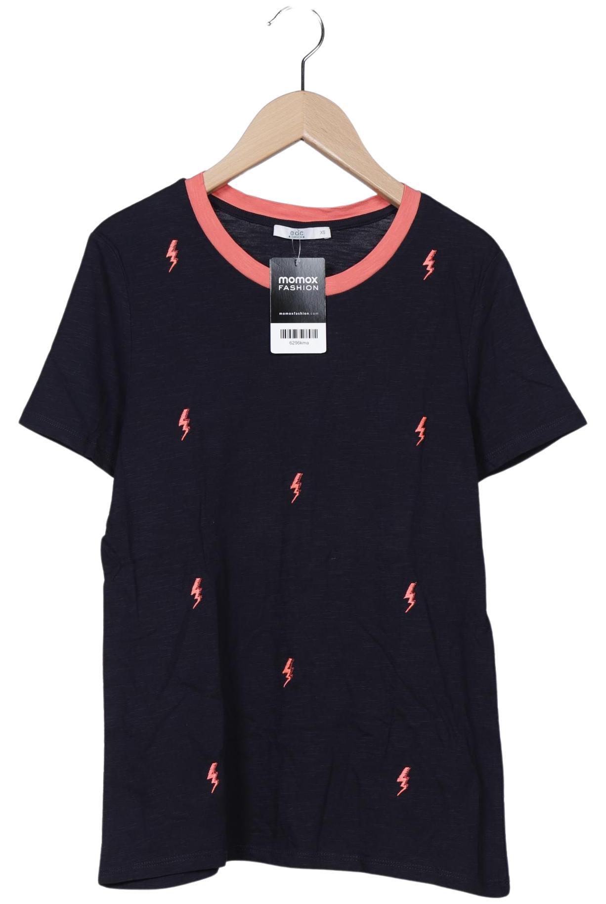 

edc by Esprit Damen T-Shirt, marineblau, Gr. 34