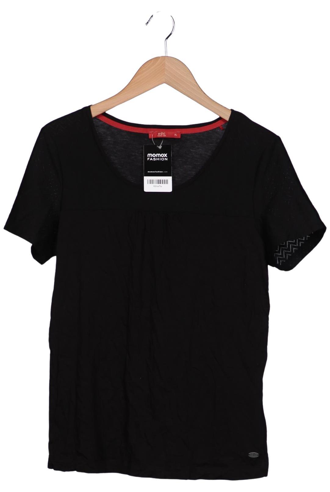 

edc by Esprit Damen T-Shirt, schwarz, Gr. 44