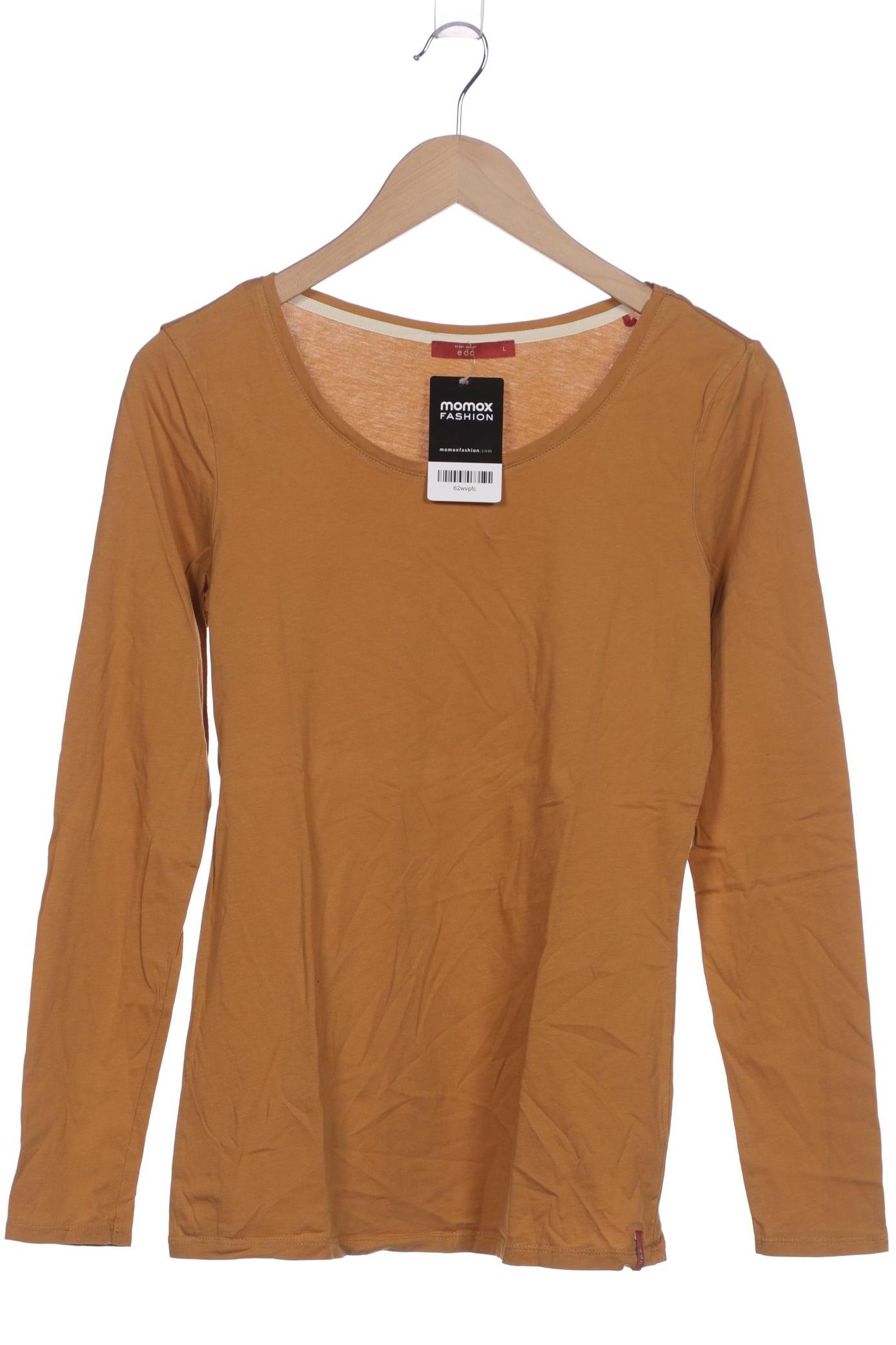 

edc by Esprit Damen Langarmshirt, gelb, Gr. 42