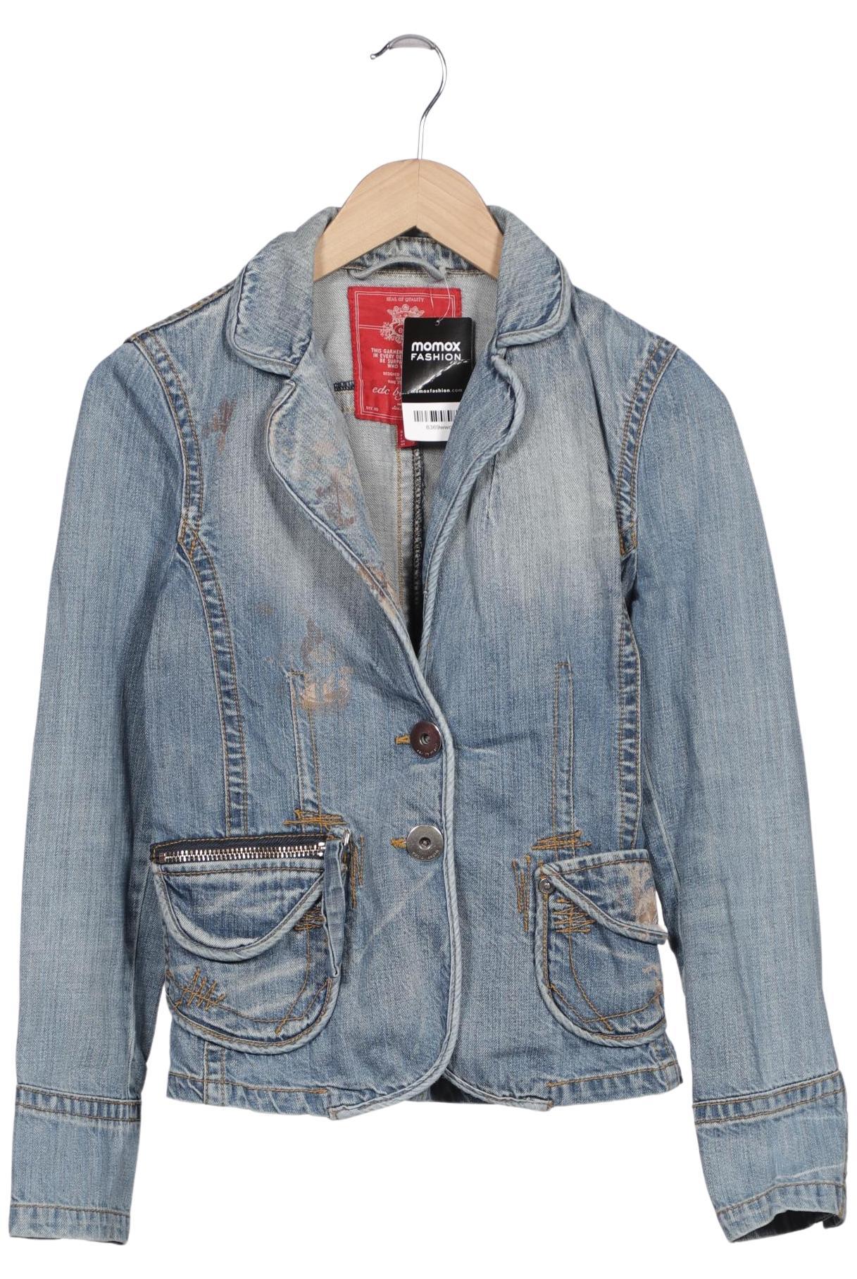 

edc by Esprit Damen Jacke, blau, Gr. 36