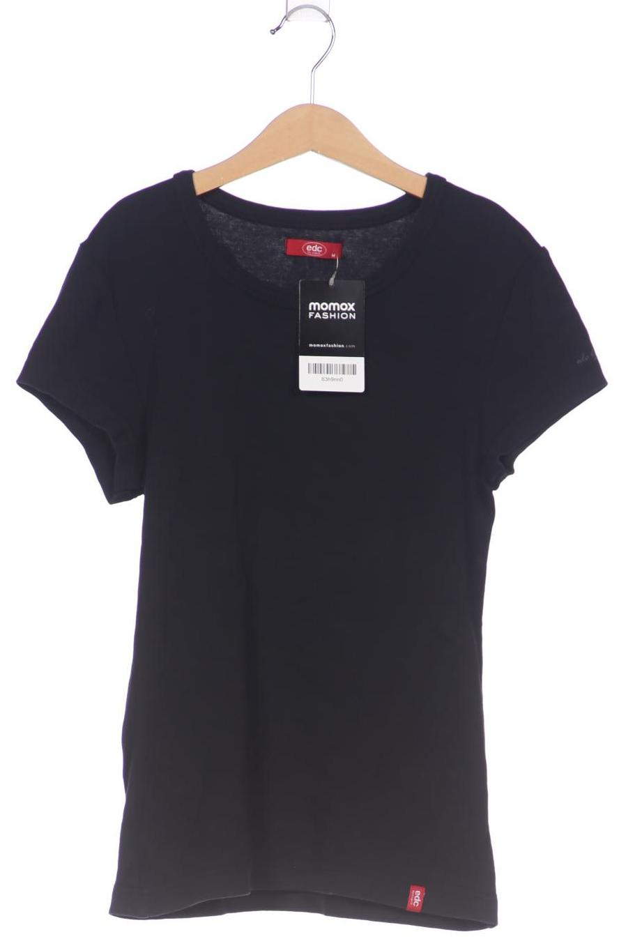 

edc by Esprit Damen T-Shirt, schwarz, Gr. 38
