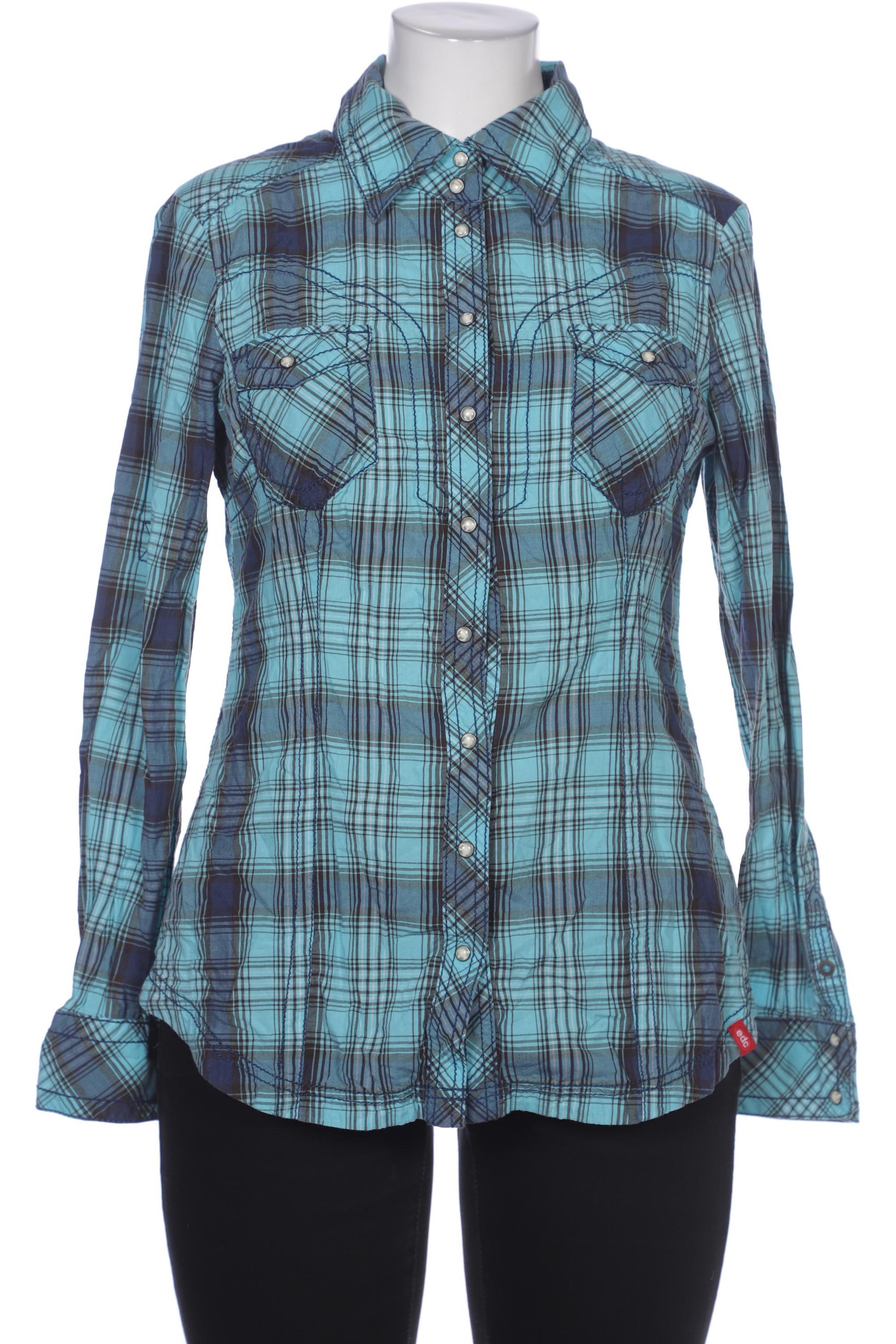 

edc by Esprit Damen Bluse, blau, Gr. 44