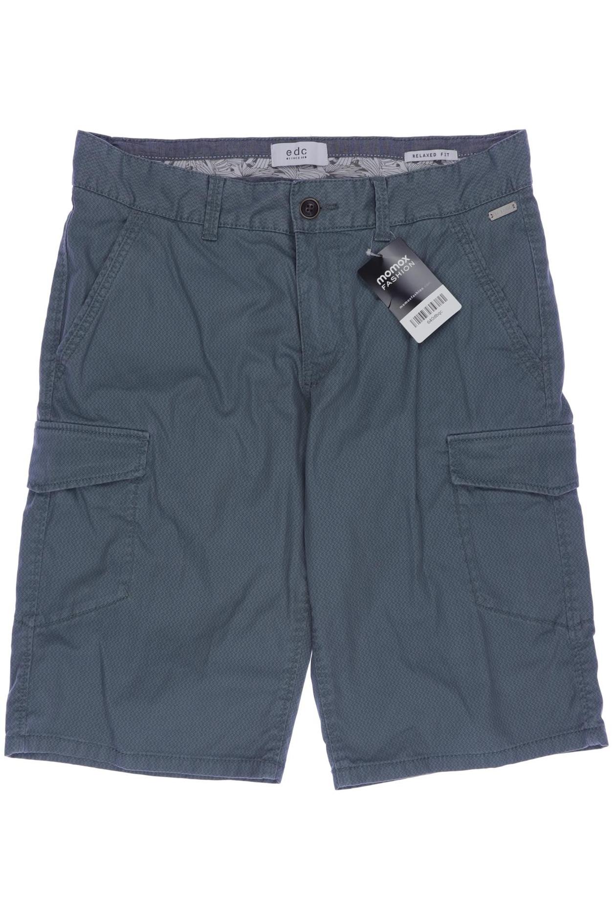 

edc by Esprit Herren Shorts, grün, Gr. 30