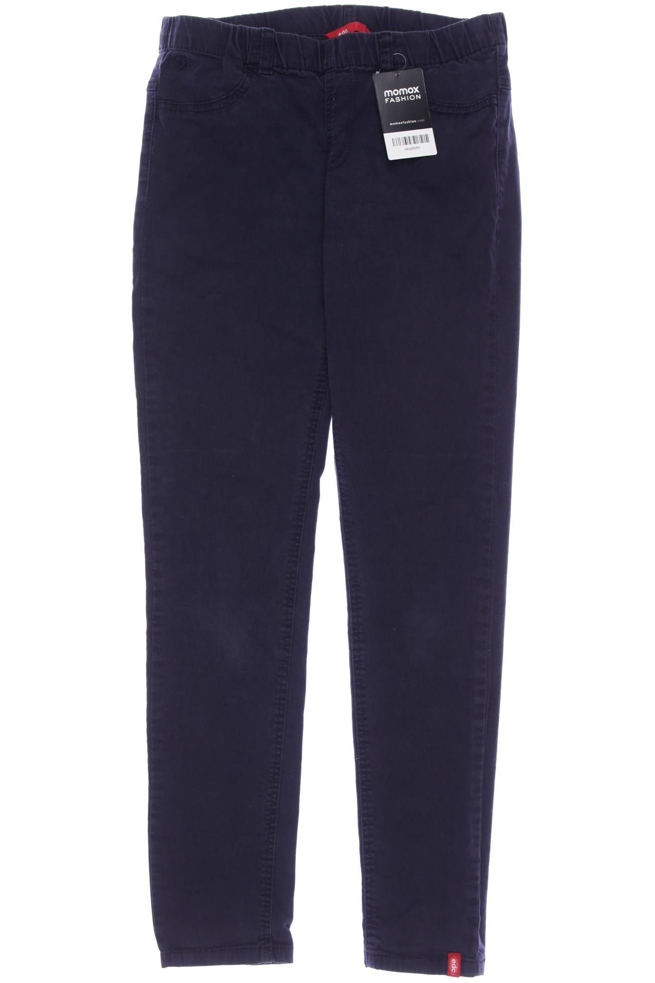

edc by Esprit Damen Stoffhose, marineblau, Gr. 38