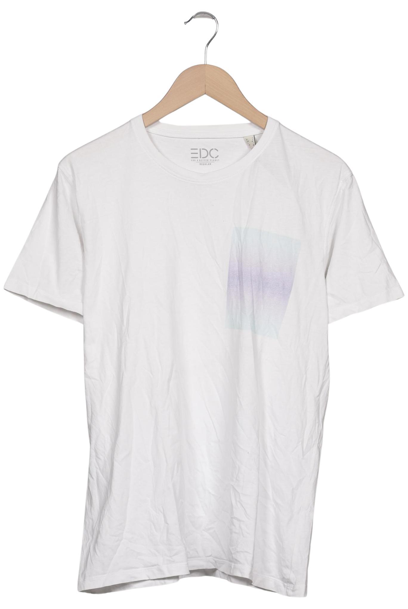 

edc by Esprit Herren T-Shirt, weiß, Gr. 52