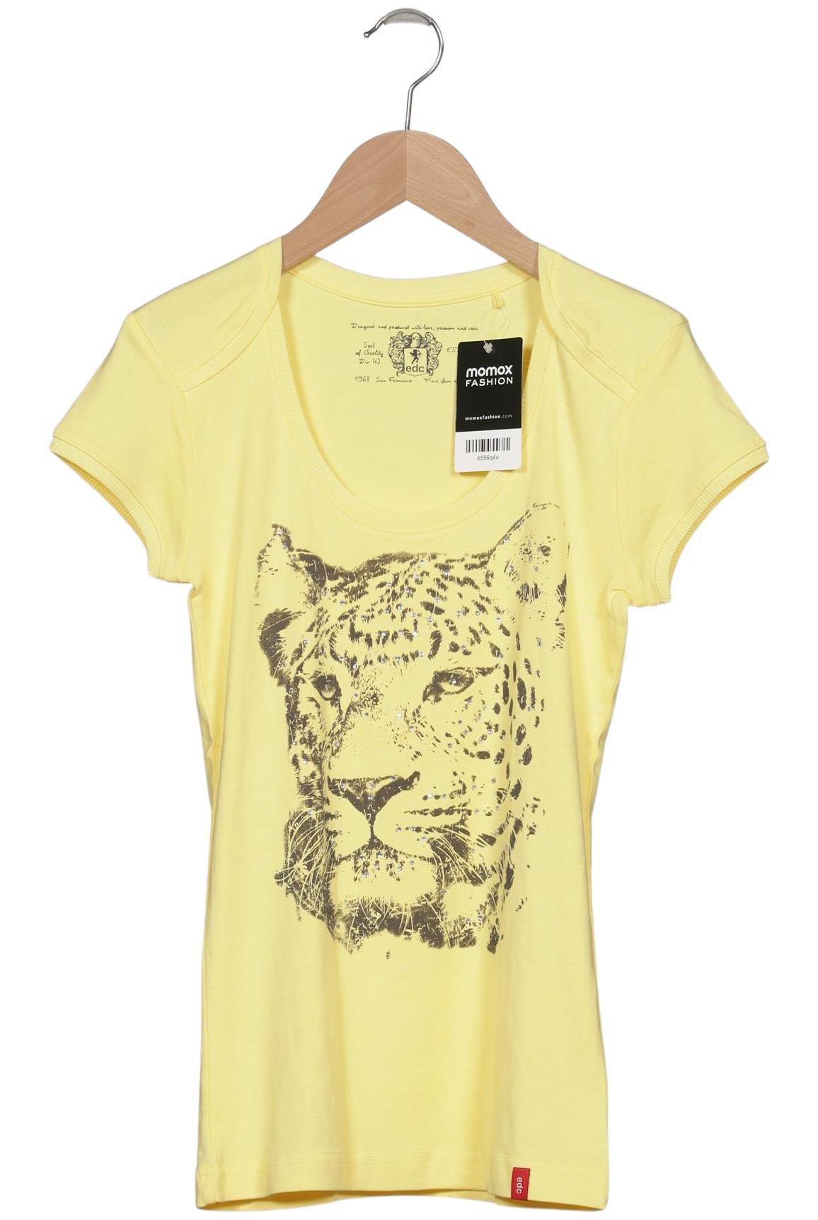 

edc by Esprit Damen T-Shirt, gelb, Gr. 36