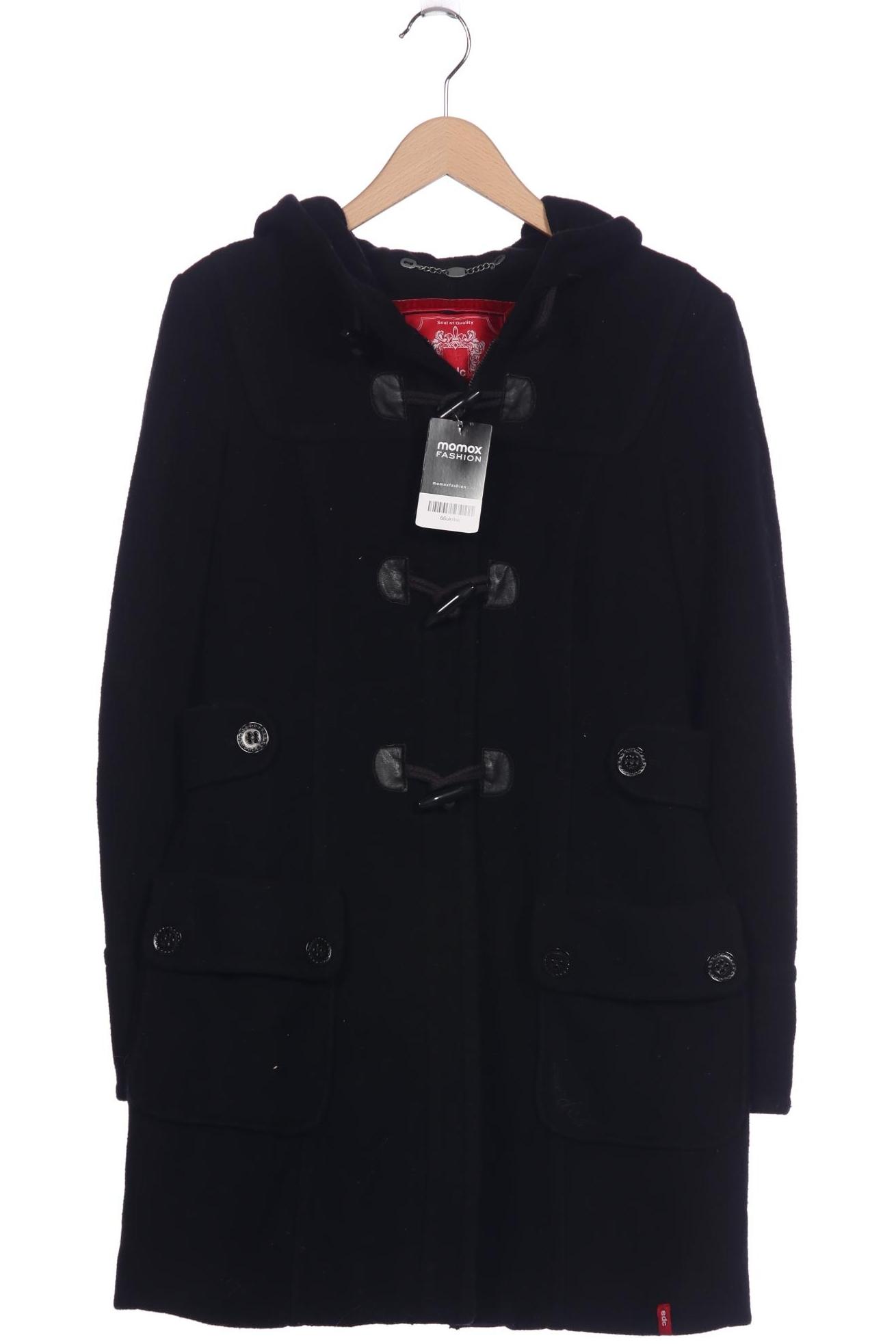 

edc by Esprit Damen Mantel, schwarz, Gr. 38