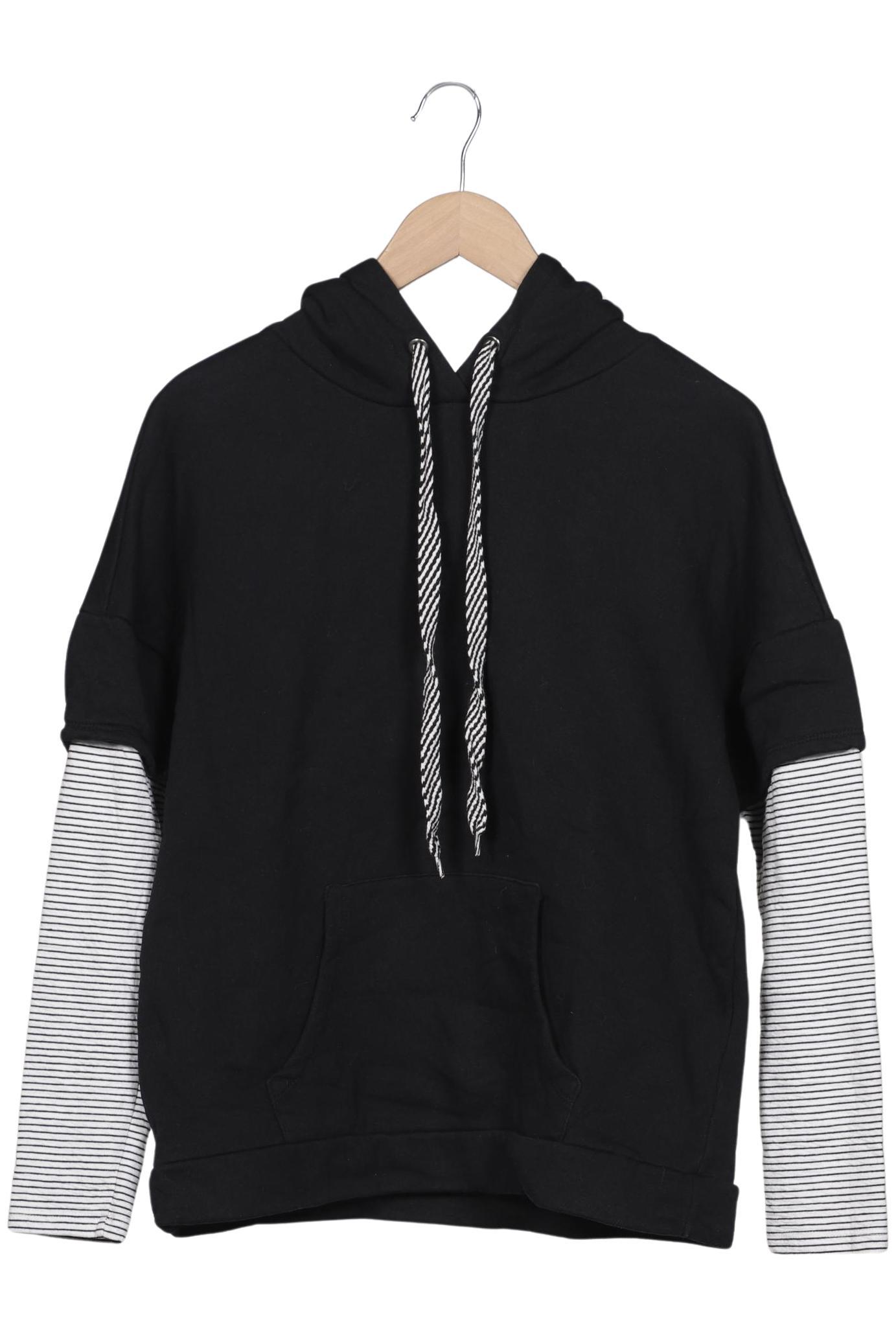 

edc by Esprit Damen Kapuzenpullover, schwarz, Gr. 38