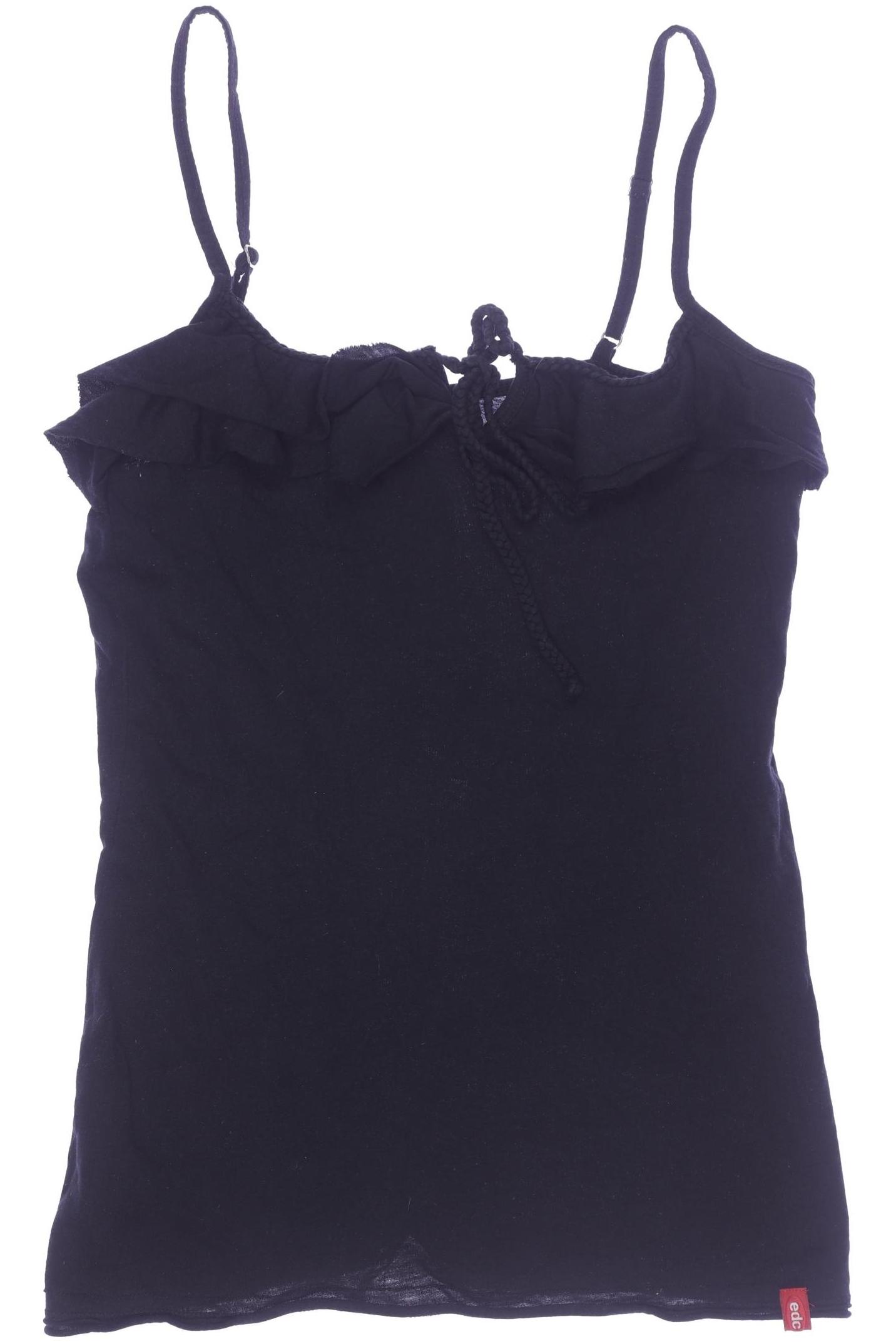 

edc by Esprit Damen Top, schwarz, Gr. 38