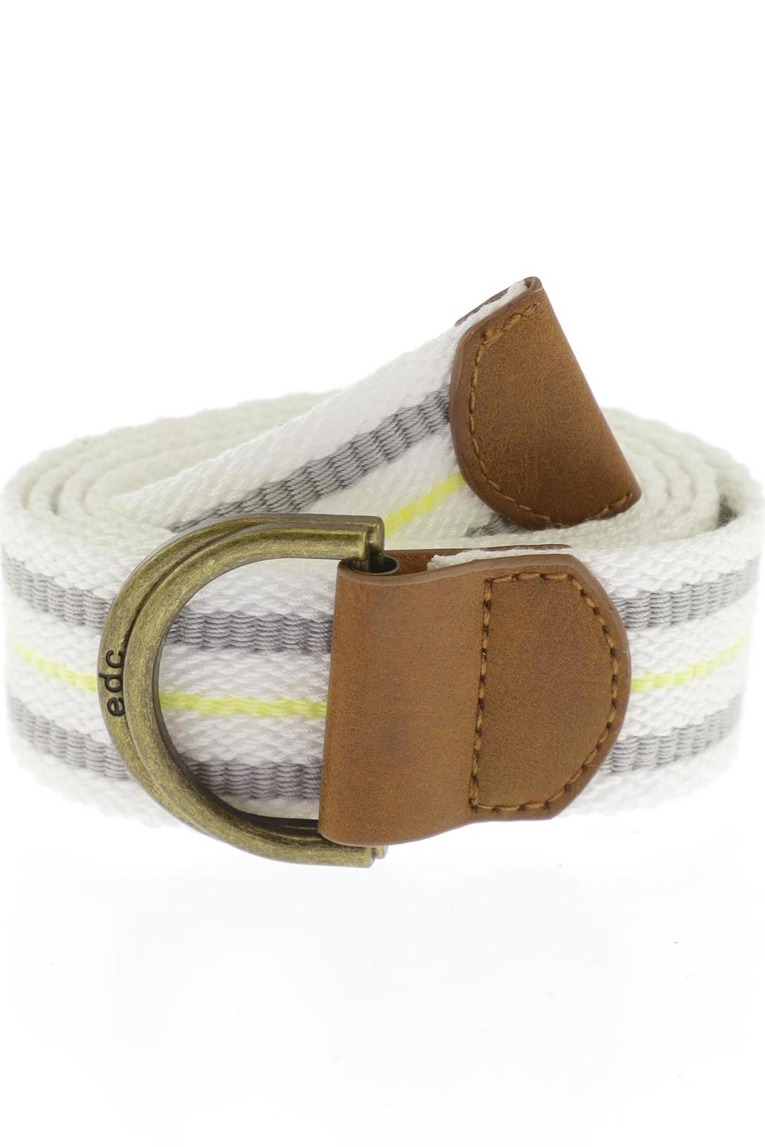 

edc by Esprit Damen Gürtel, weiß, Gr. 100