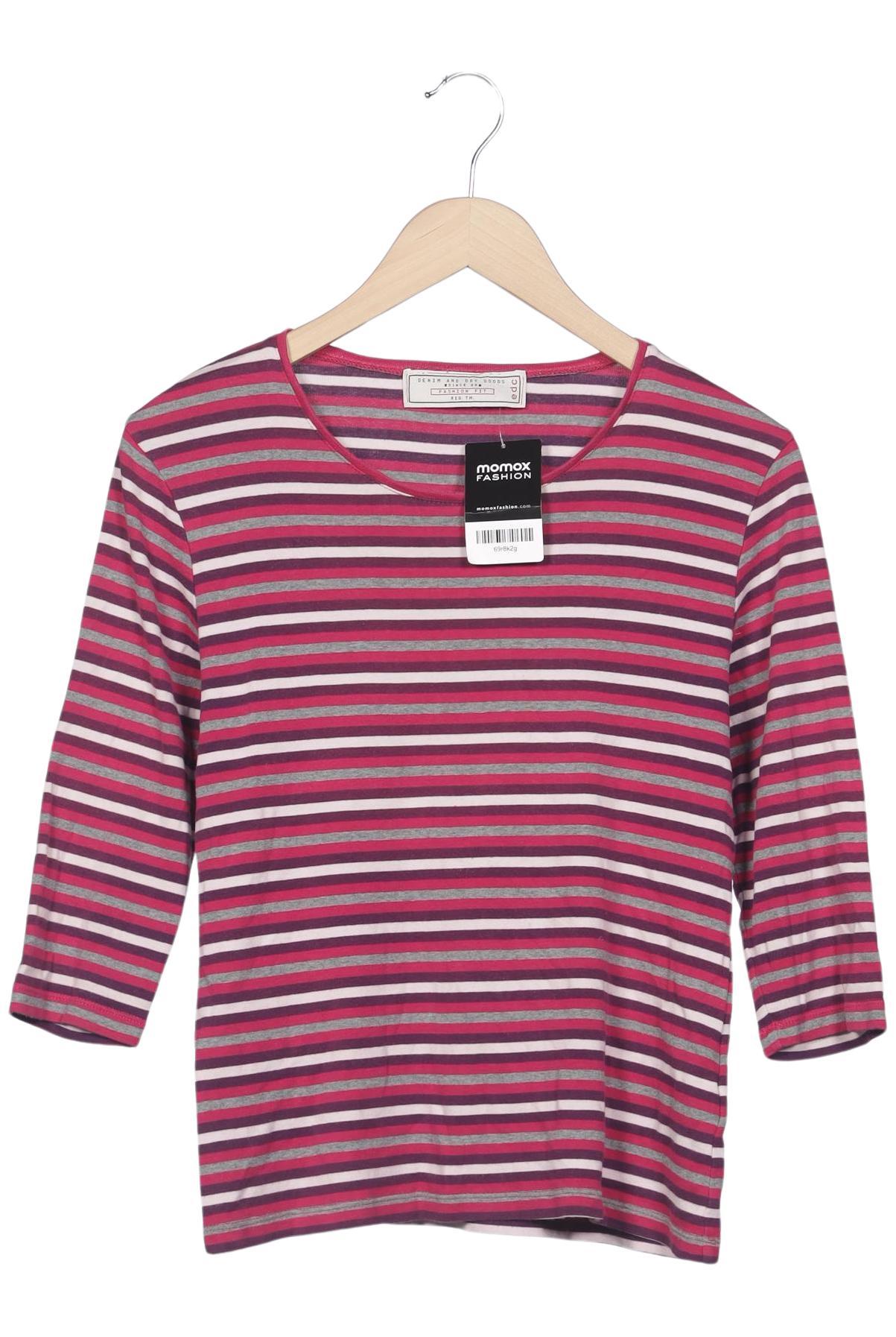 

edc by Esprit Damen Langarmshirt, mehrfarbig, Gr. 38