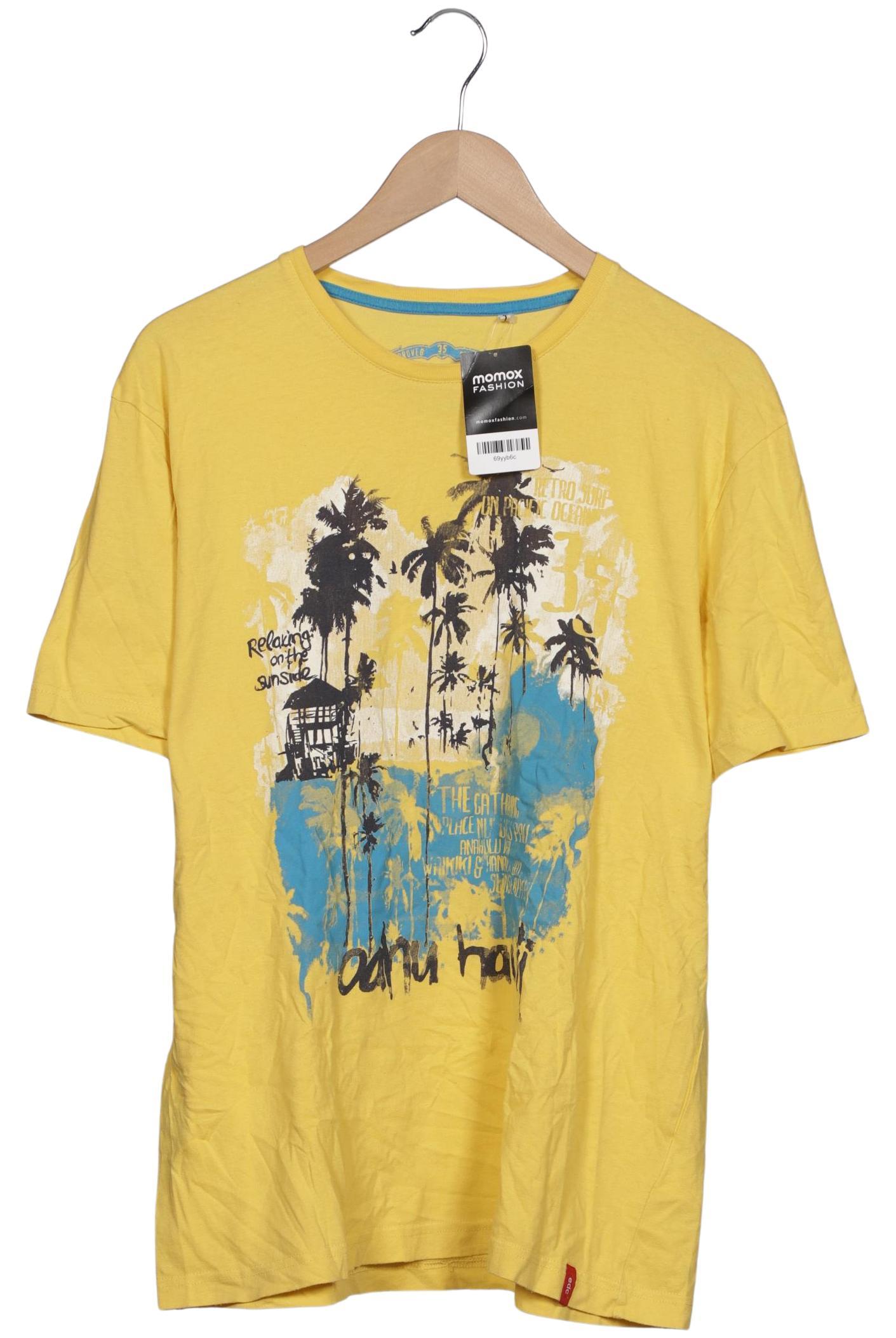 

edc by Esprit Herren T-Shirt, gelb, Gr. 54