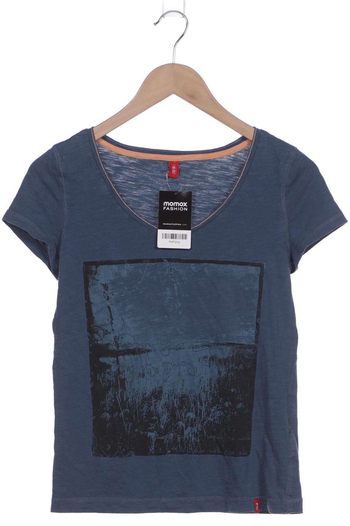 

edc by Esprit Damen T-Shirt, blau, Gr. 36