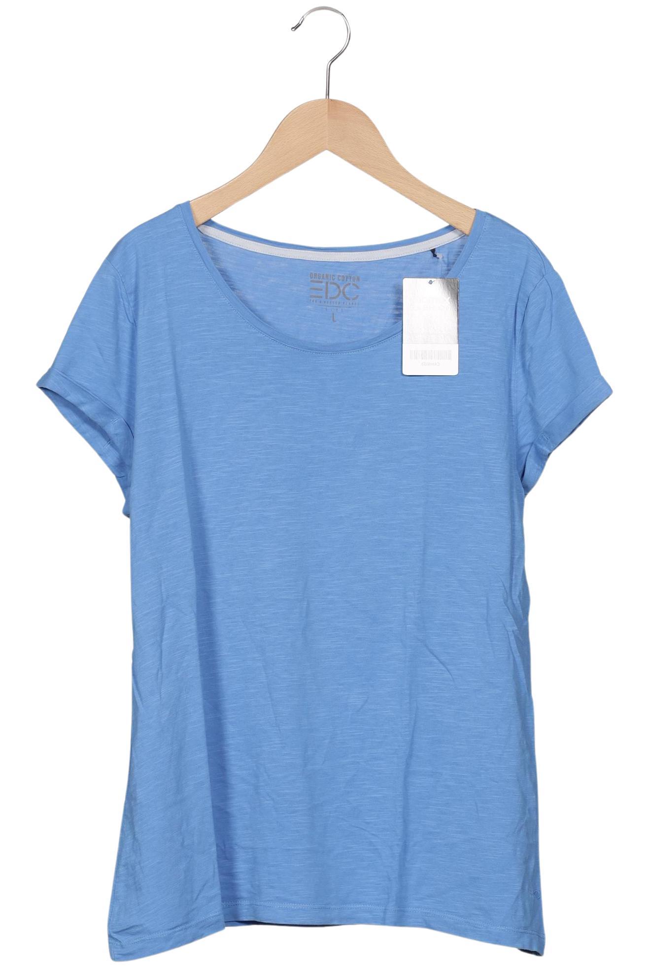 

edc by Esprit Damen T-Shirt, hellblau, Gr. 42