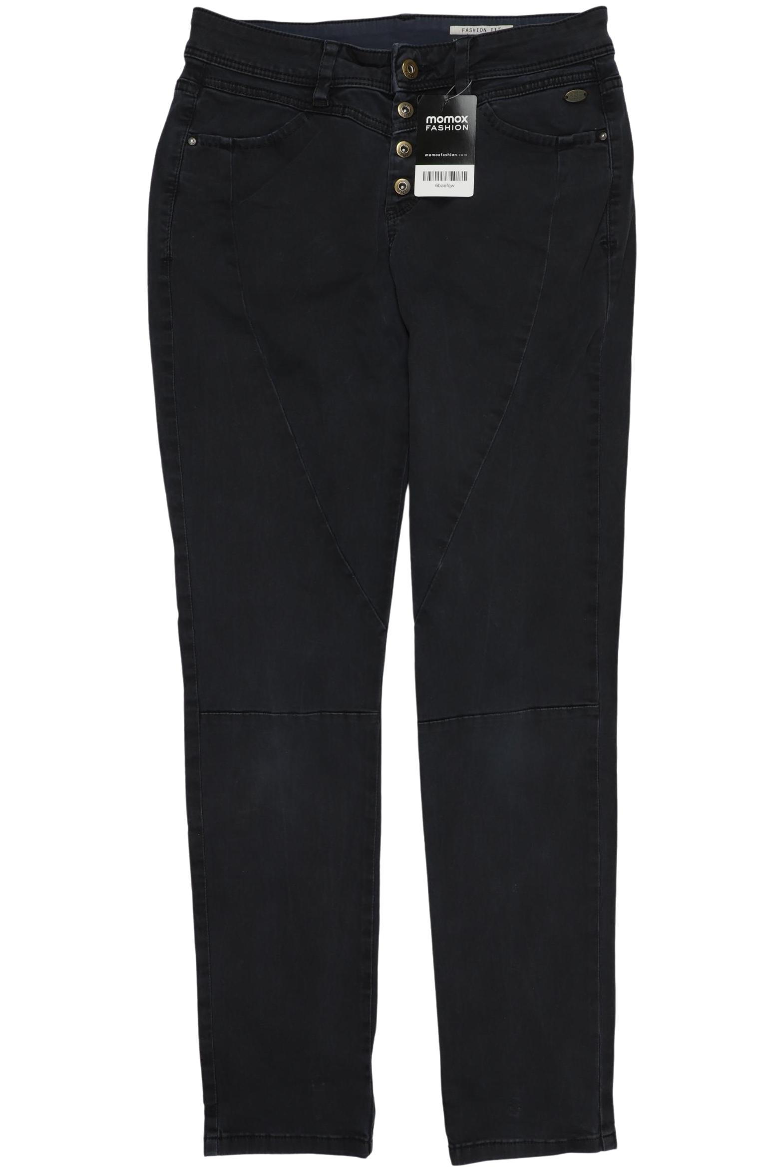

edc by Esprit Damen Stoffhose, marineblau, Gr. 34