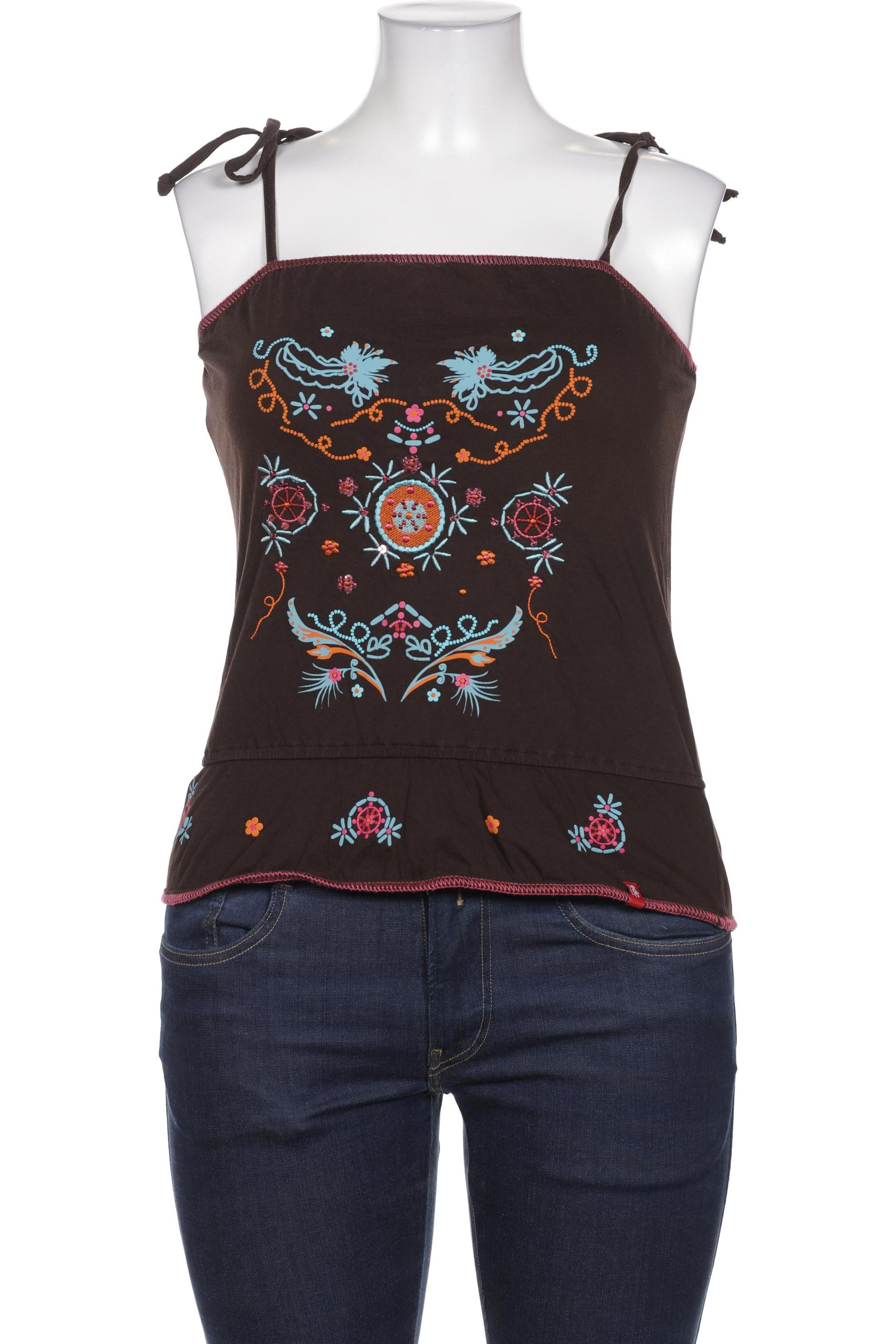 

edc by Esprit Damen Bluse, braun, Gr. 42