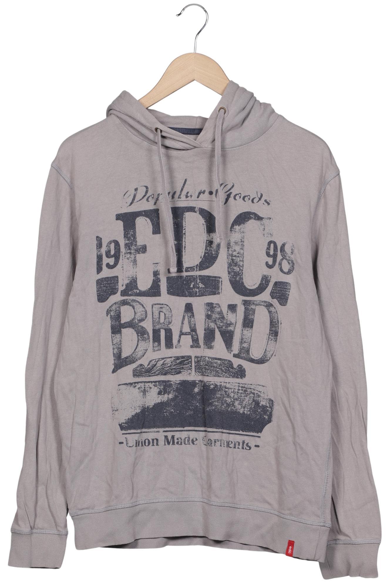 

edc by Esprit Herren Kapuzenpullover, grau, Gr. 52