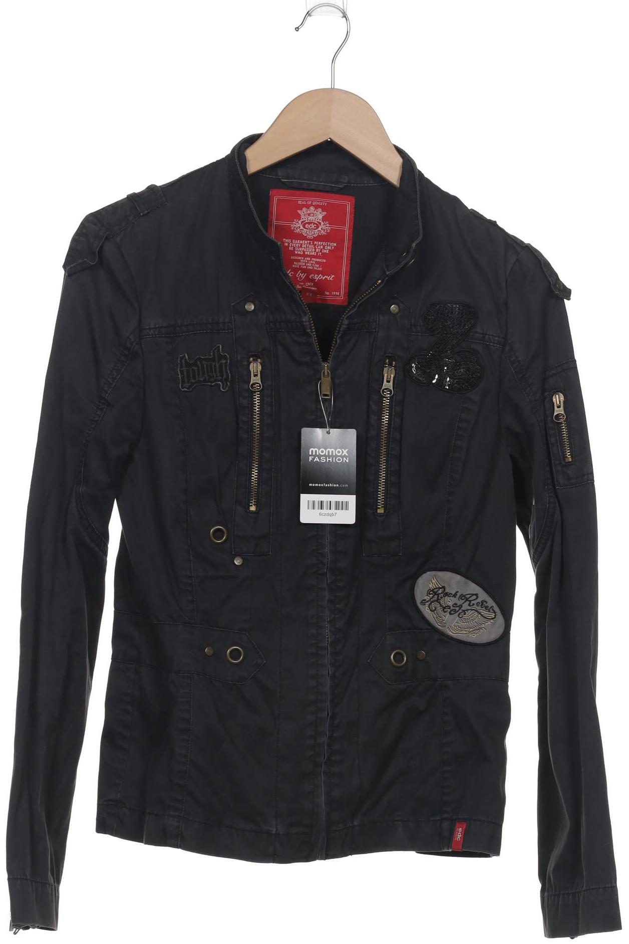 

edc by Esprit Damen Jacke, schwarz, Gr. 38