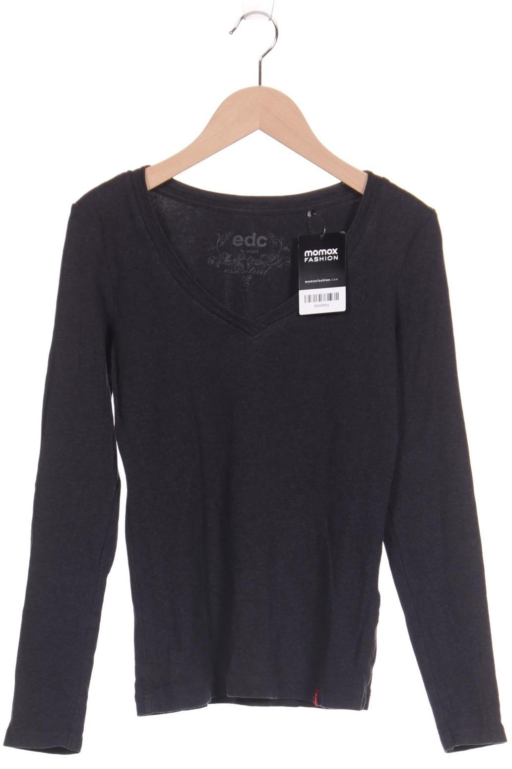 

edc by Esprit Damen Langarmshirt, grau
