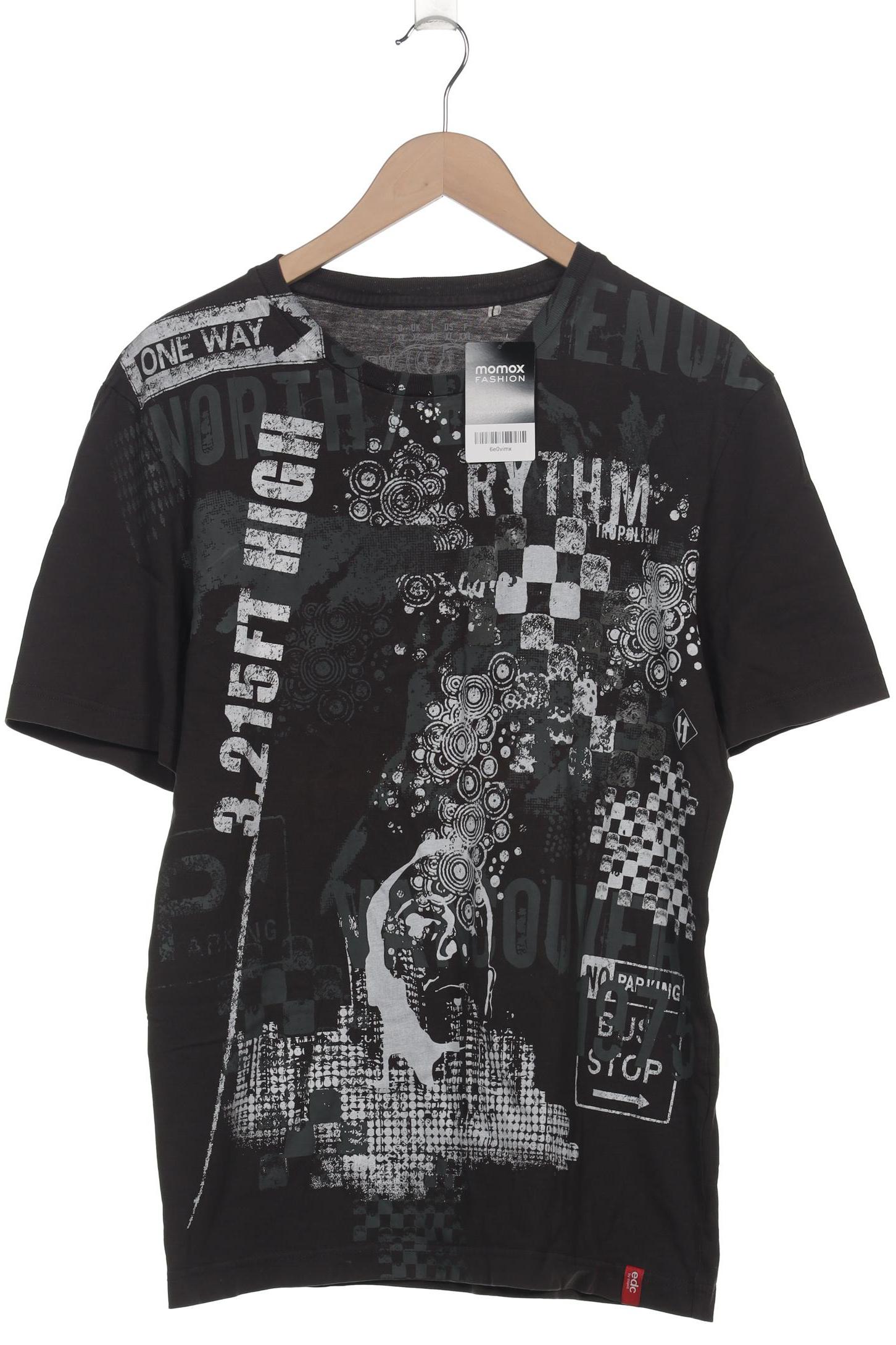 

edc by Esprit Herren T-Shirt, grau, Gr. 54