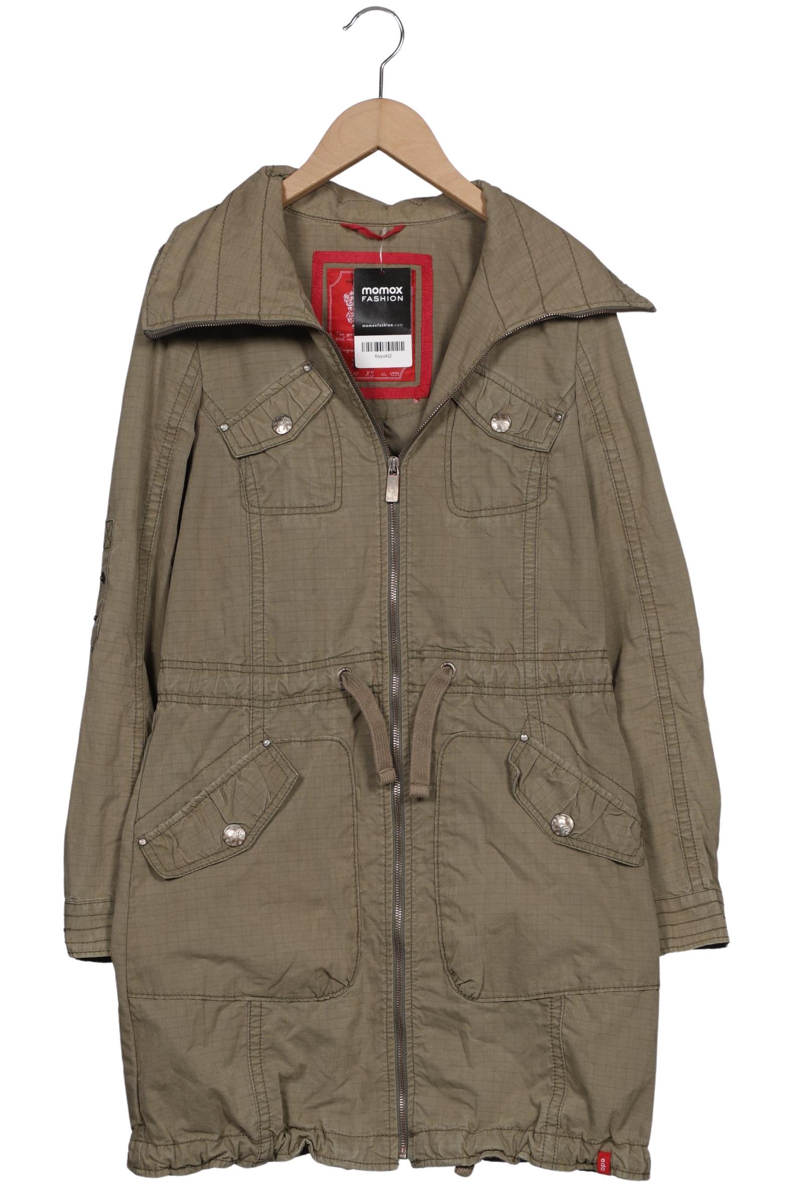 

edc by Esprit Damen Mantel, grün, Gr. 34