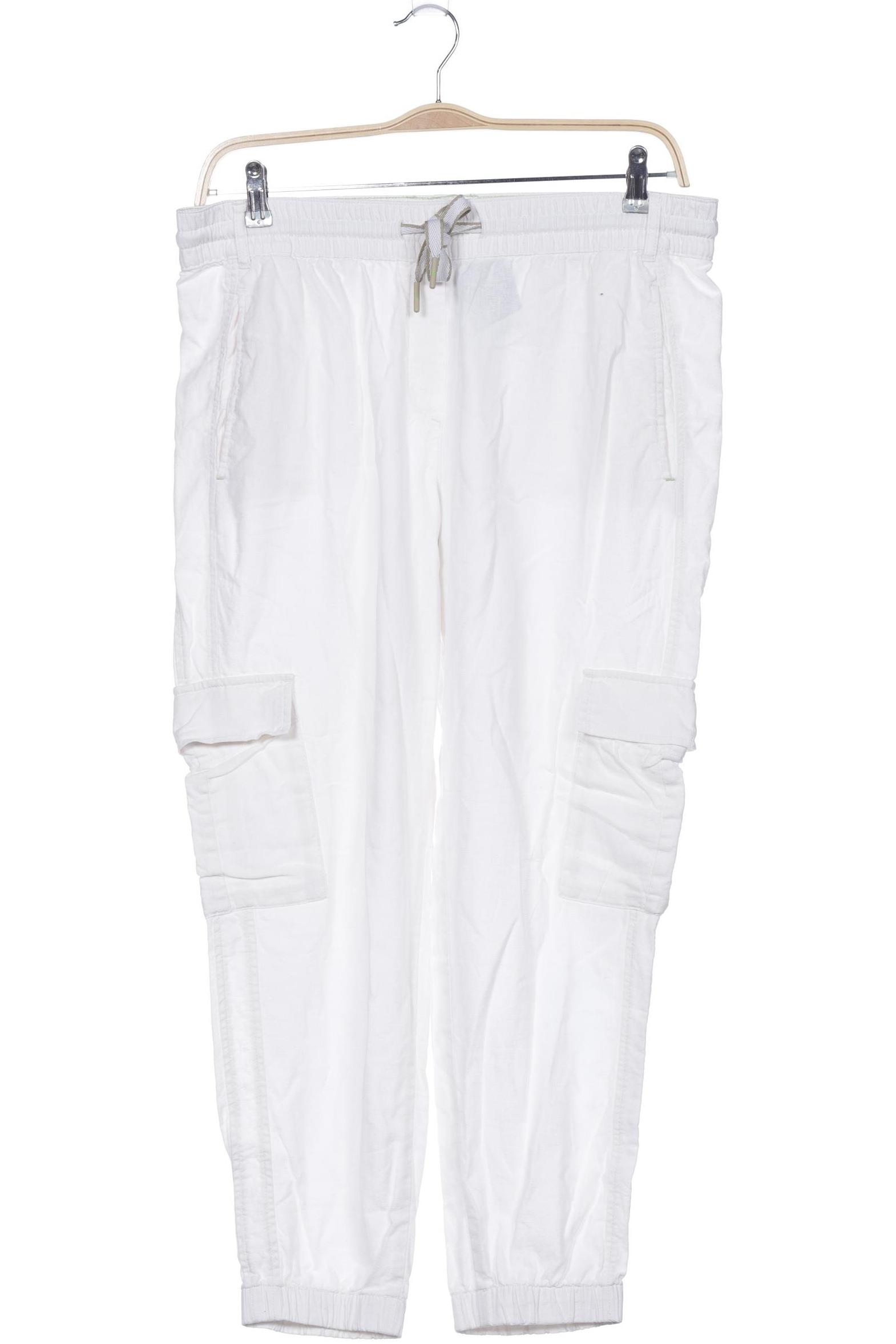 

edc by Esprit Damen Stoffhose, weiß, Gr. 32