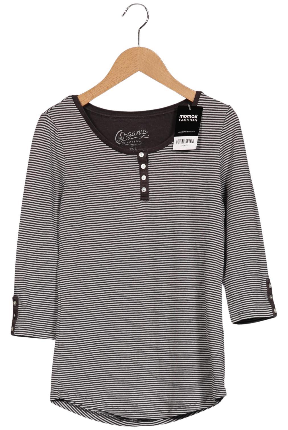 

edc by Esprit Damen Langarmshirt, mehrfarbig, Gr. 36