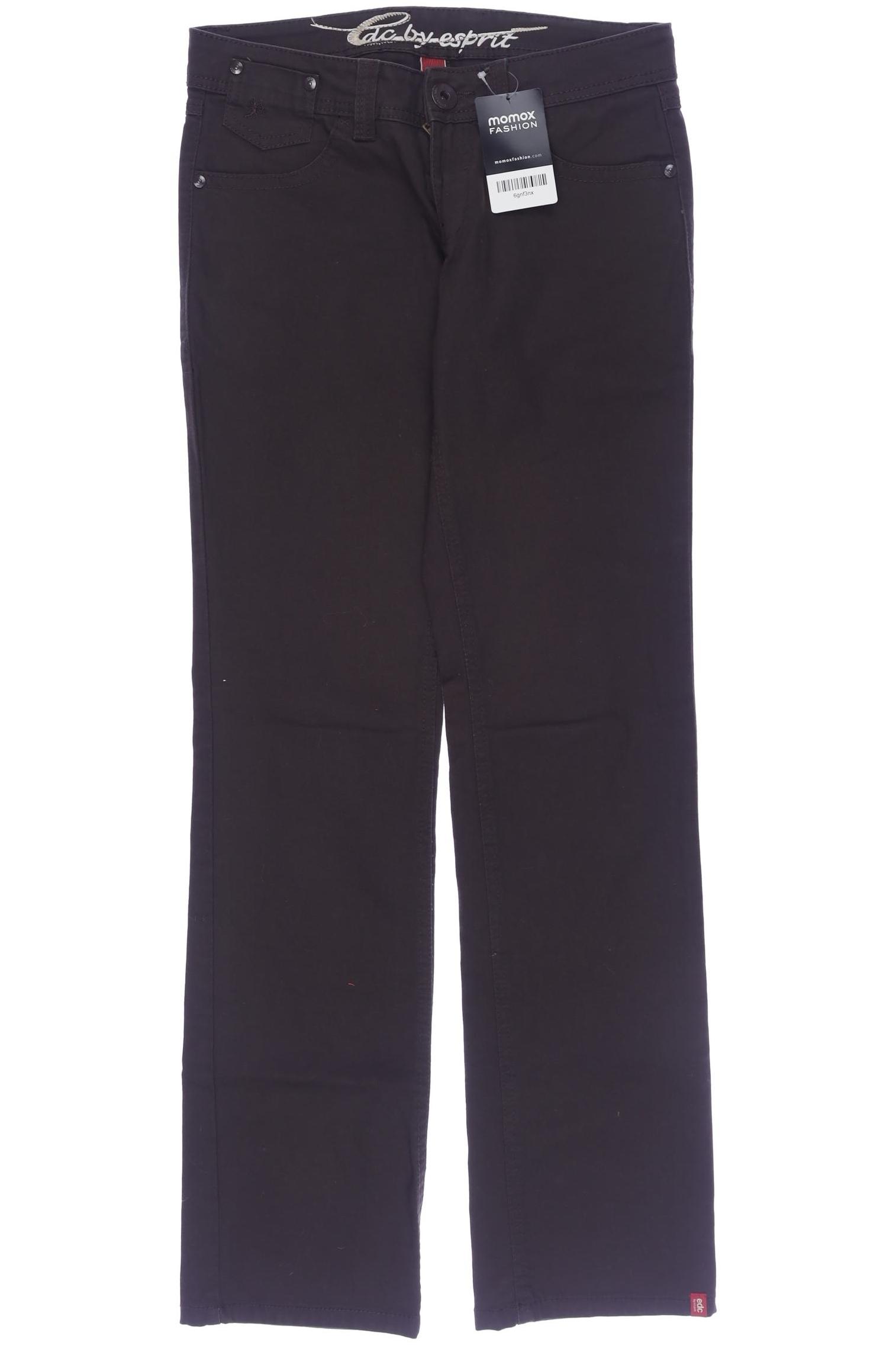 

edc by Esprit Damen Stoffhose, braun, Gr. 36