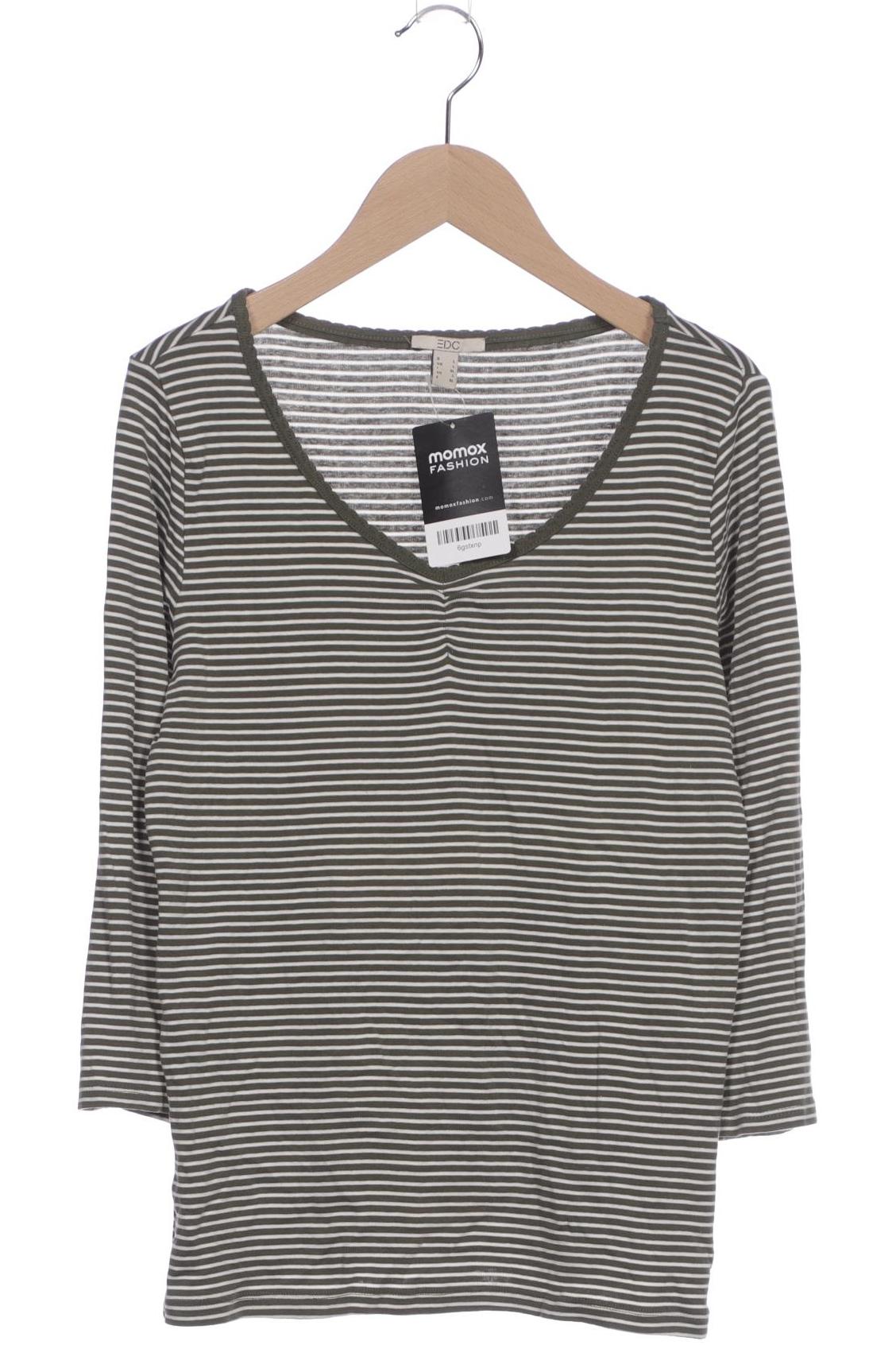 

edc by Esprit Damen Langarmshirt, grün, Gr. 42