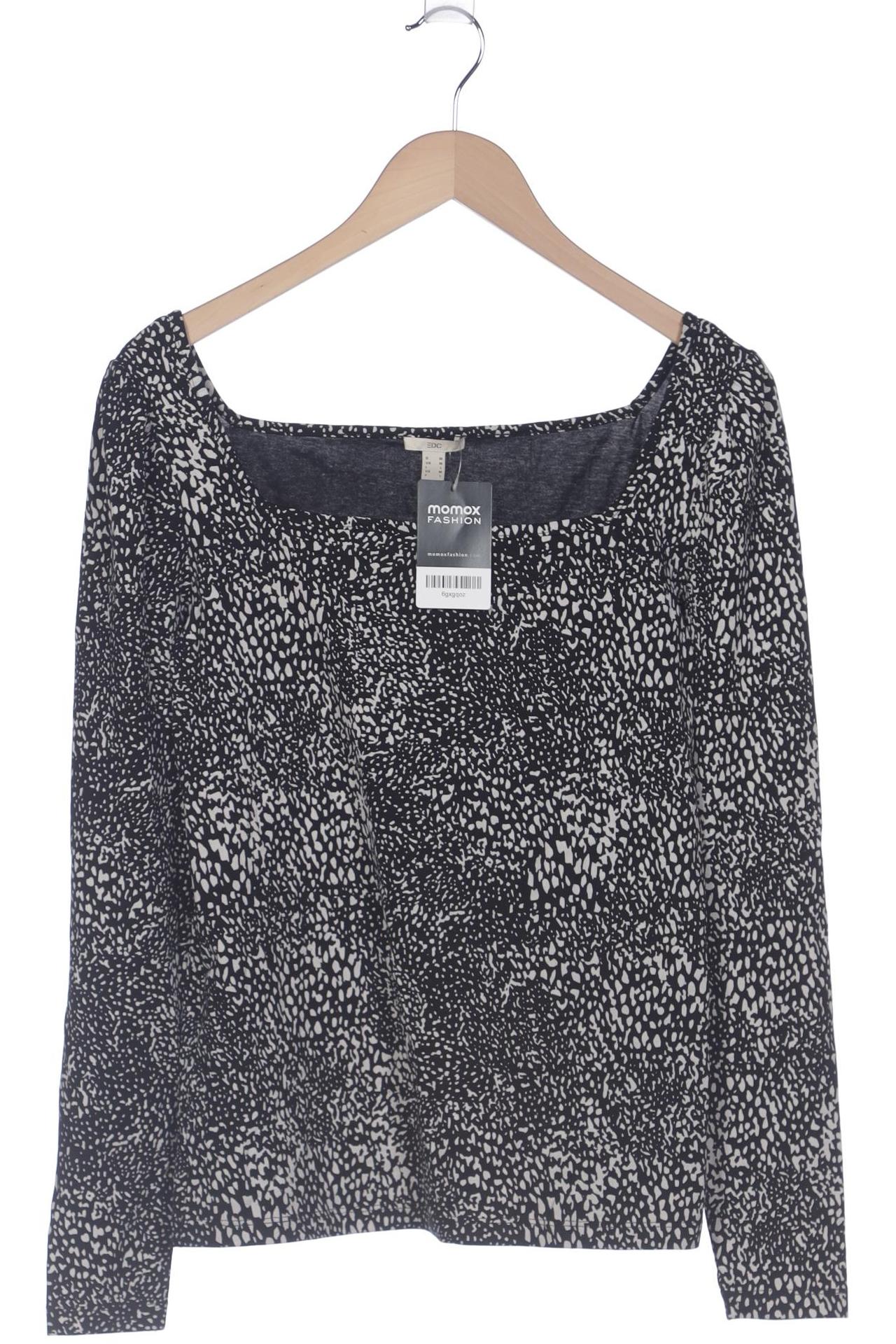 

edc by Esprit Damen Langarmshirt, schwarz, Gr. 38