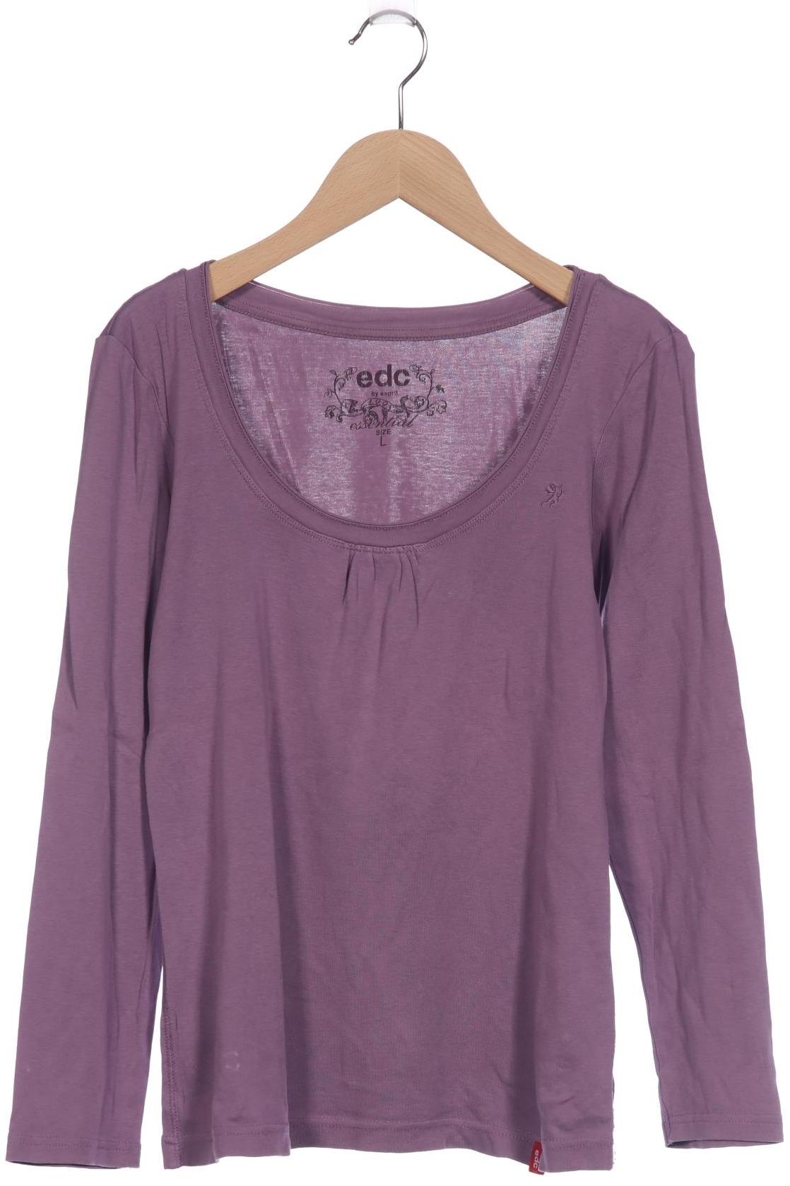 

edc by Esprit Damen Langarmshirt, flieder, Gr. 42