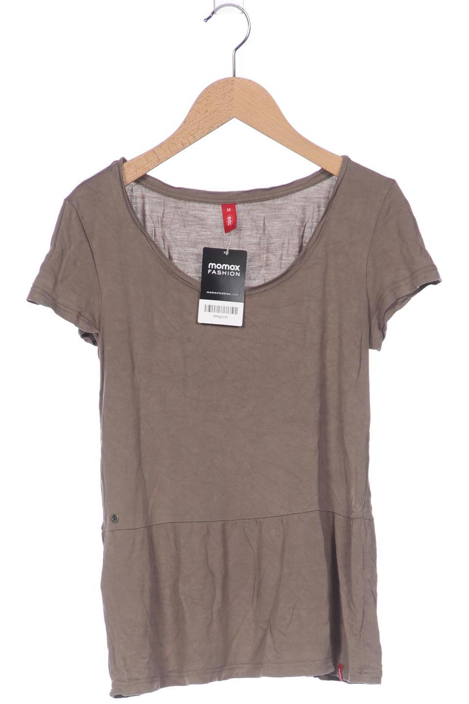 

edc by Esprit Damen T-Shirt, braun, Gr. 38