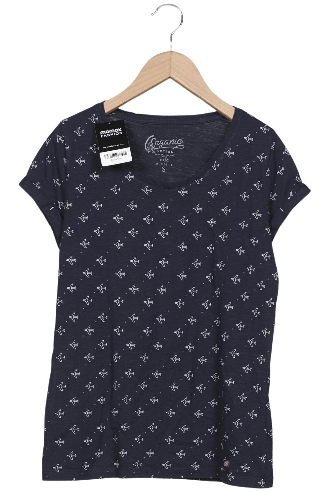 

edc by Esprit Damen T-Shirt, marineblau, Gr. 36