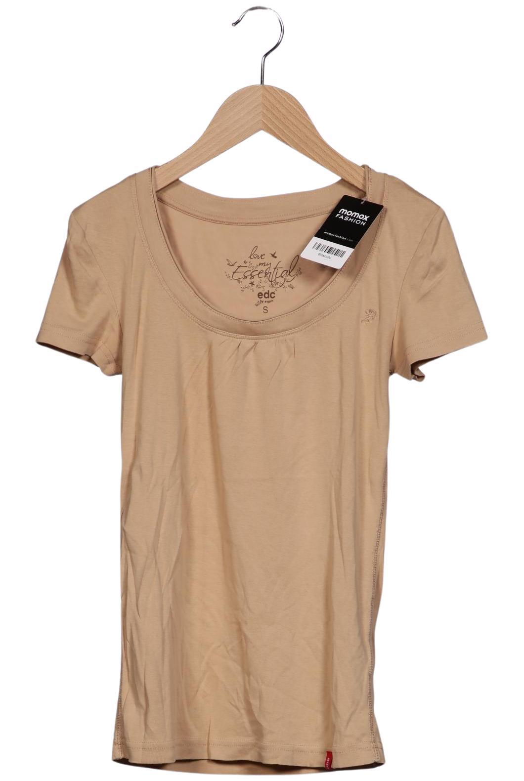 

edc by Esprit Damen T-Shirt, beige, Gr. 36