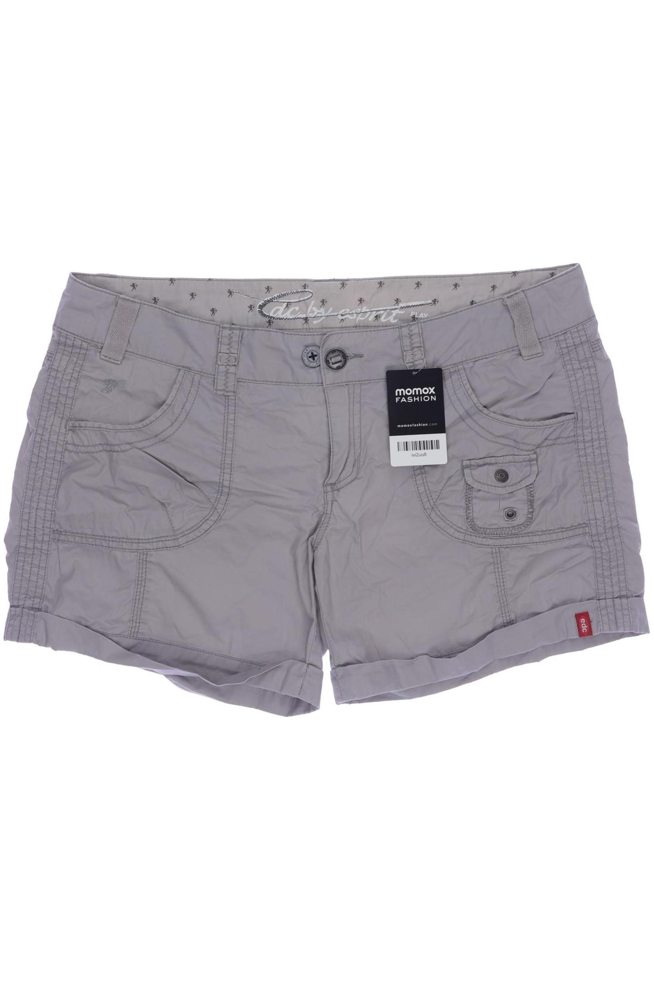

edc by Esprit Damen Shorts, grau, Gr. 37