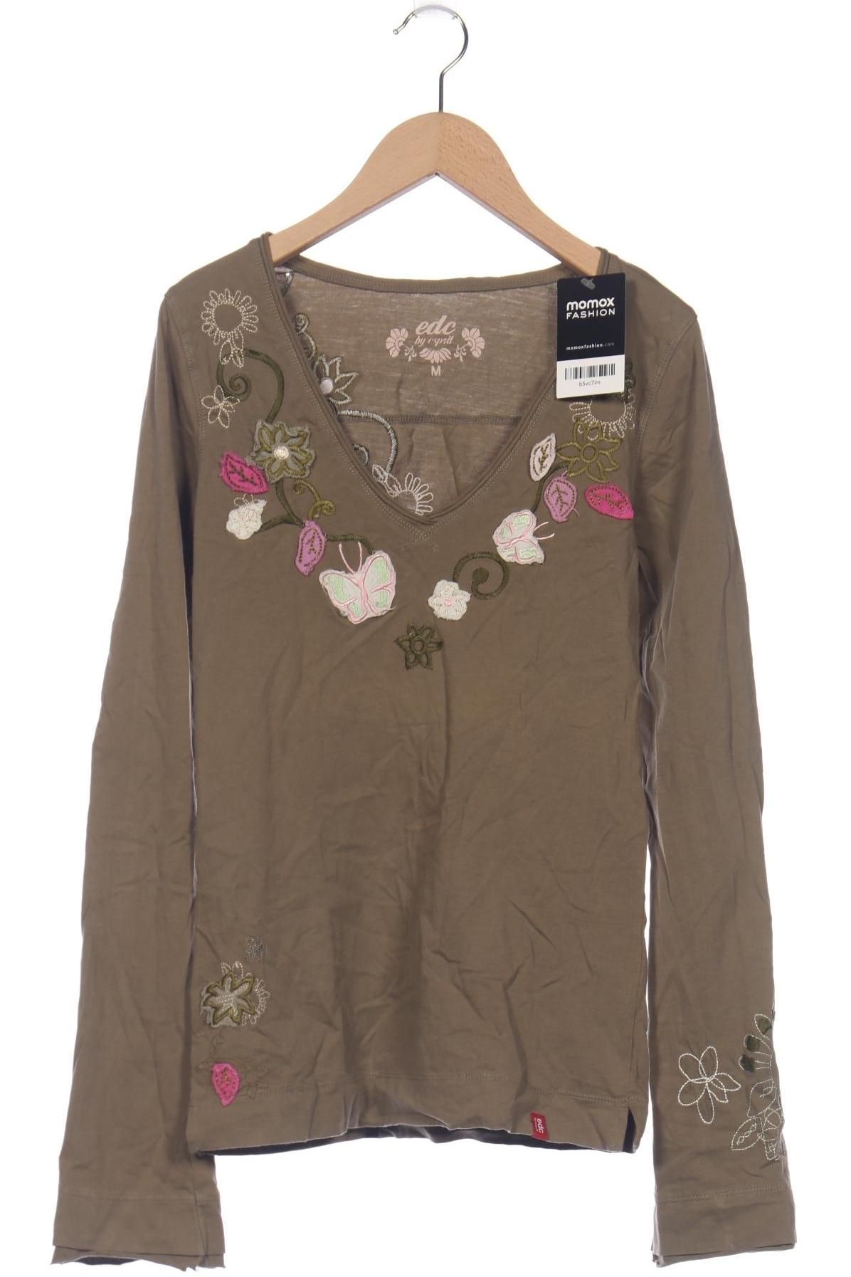 

edc by Esprit Damen Langarmshirt, braun, Gr. 38