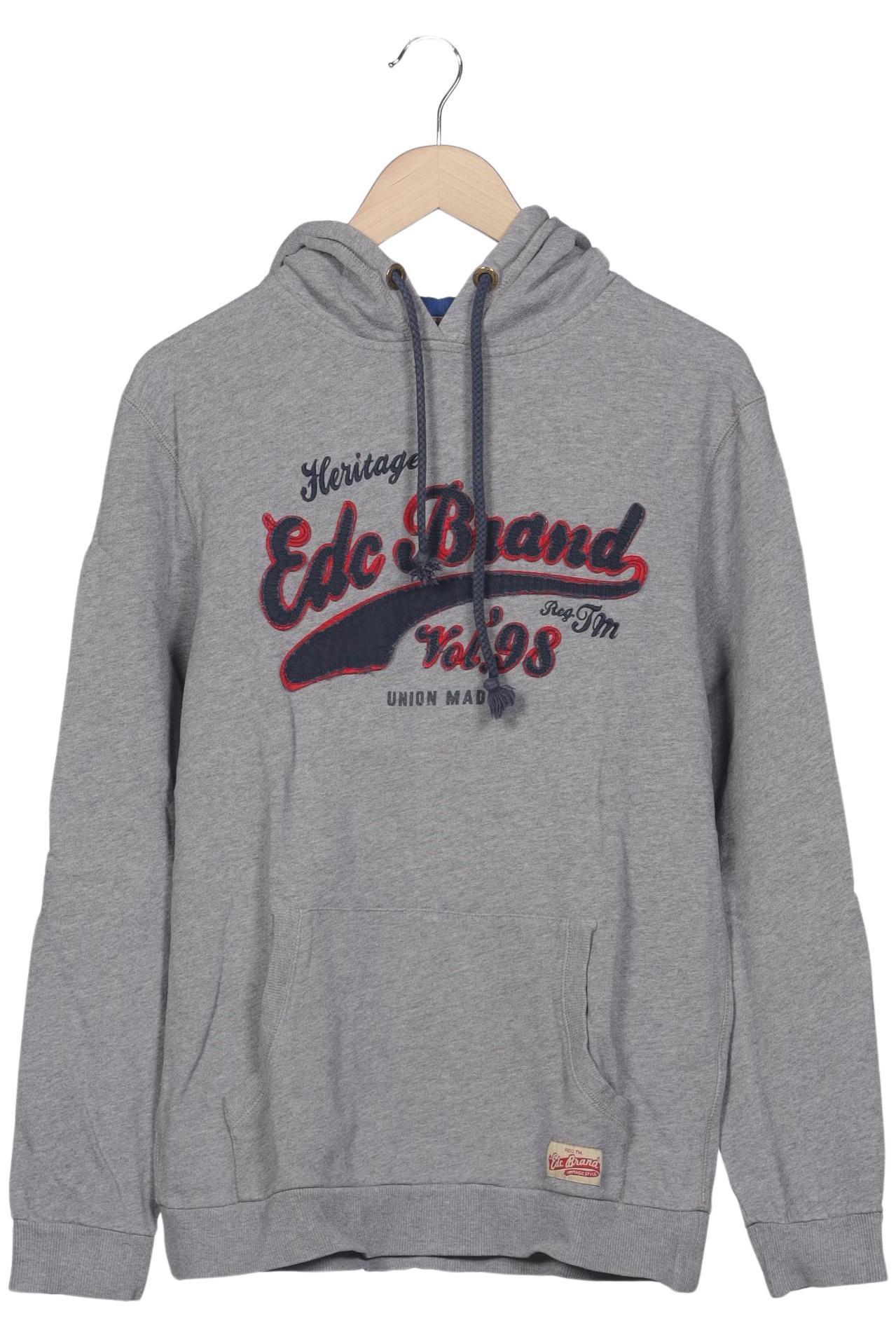 

edc by Esprit Herren Kapuzenpullover, grau, Gr. 46